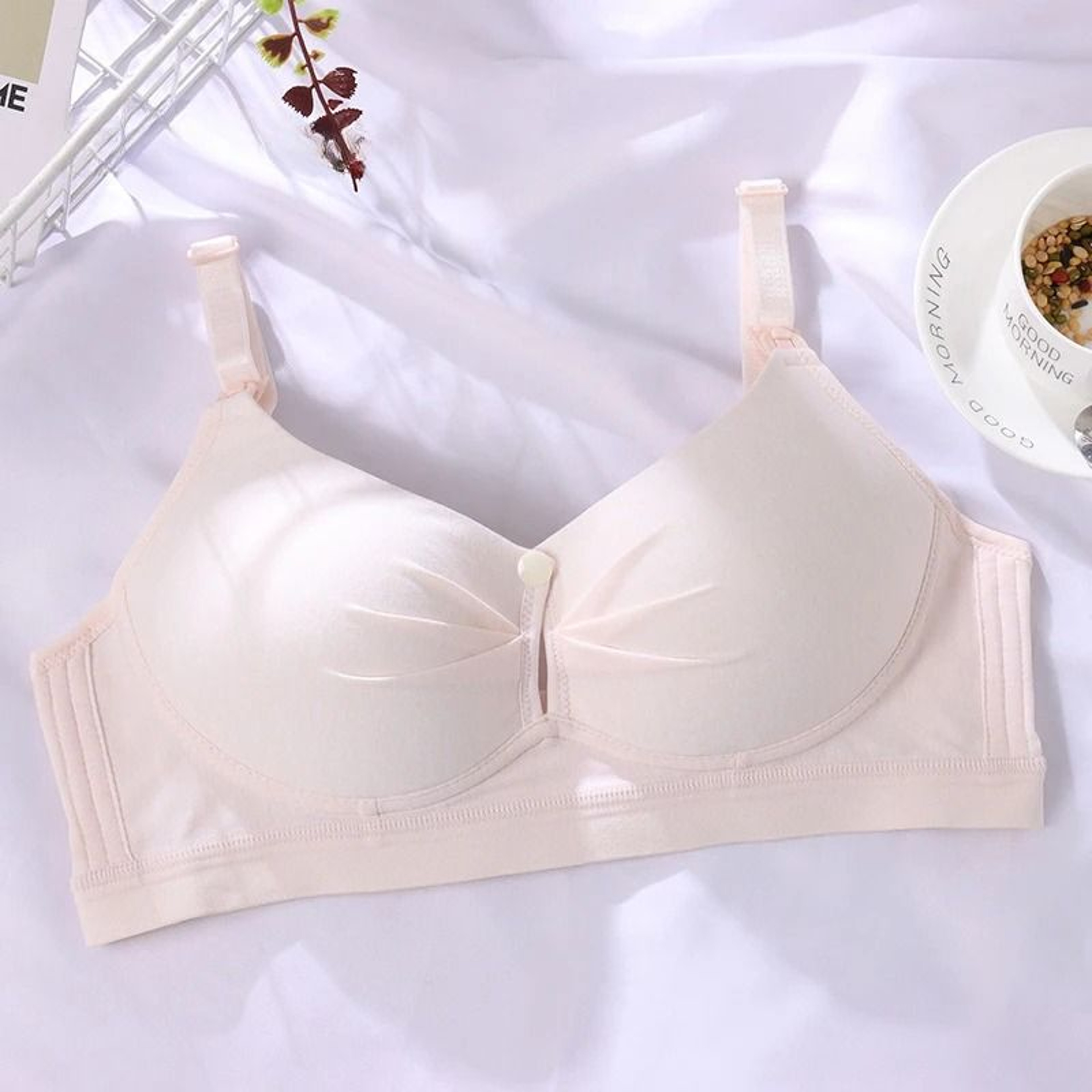 Comfortable Maternity Nursing Bra Soft Wireless Breastfeeding Bra For Moms 1