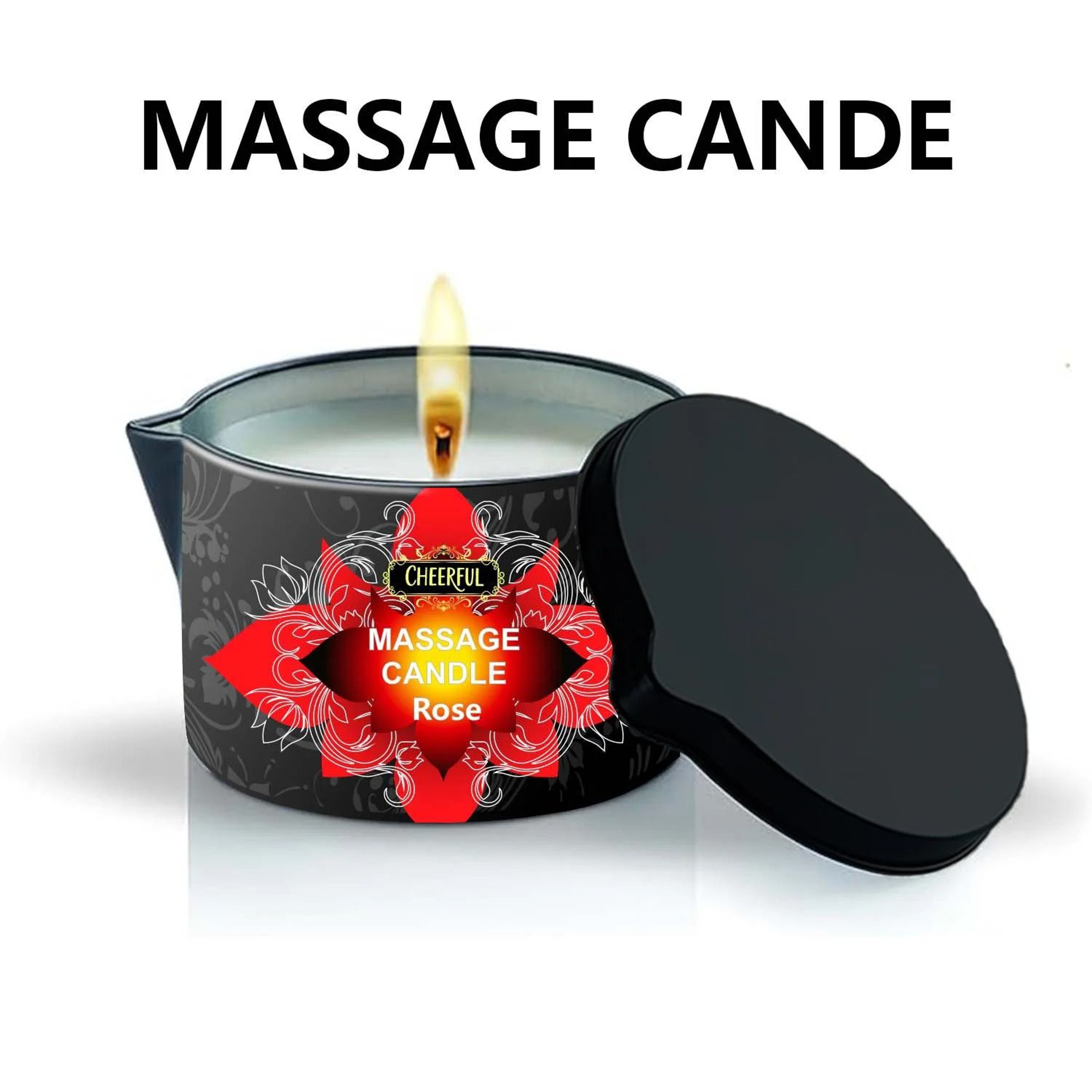 Luxury Massage Oil Candle Aromatherapy Body Oil Candle For Stress Relief 6