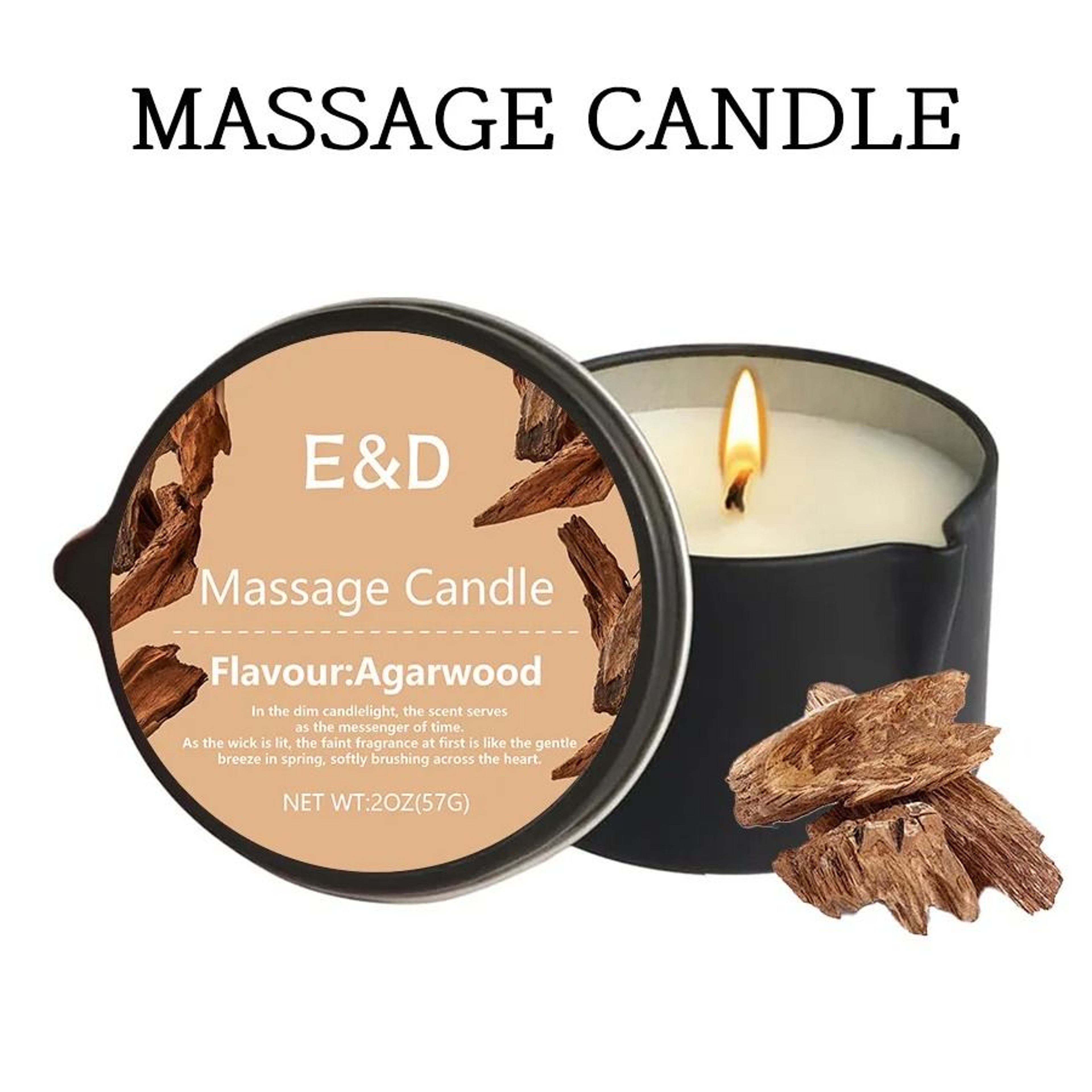 Luxury Massage Oil Candle Aromatherapy Body Oil Candle For Stress Relief 13