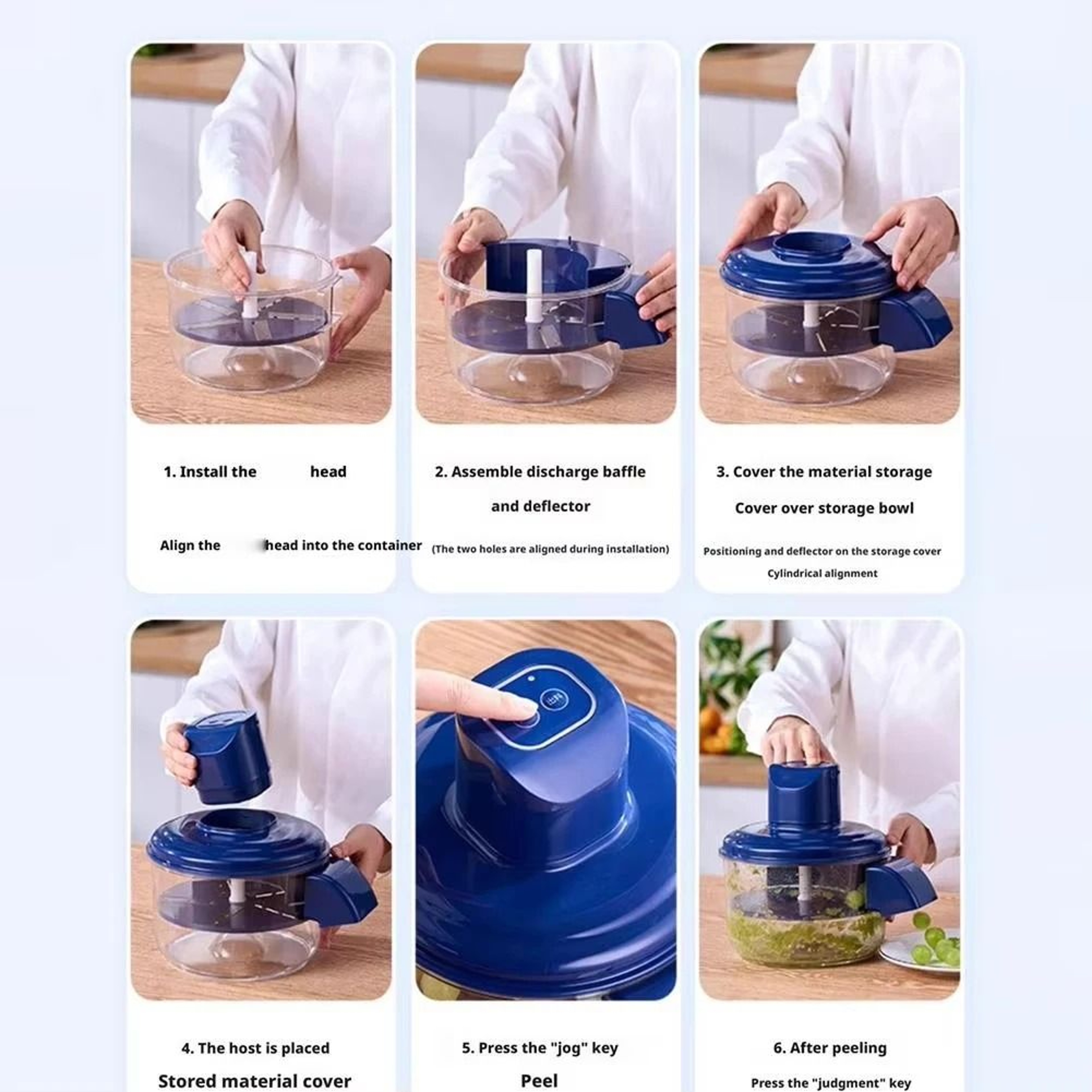 Automatic Electric Grape Peeler Hands Free Fruit Peeling Machine For Quick Food Prep 1