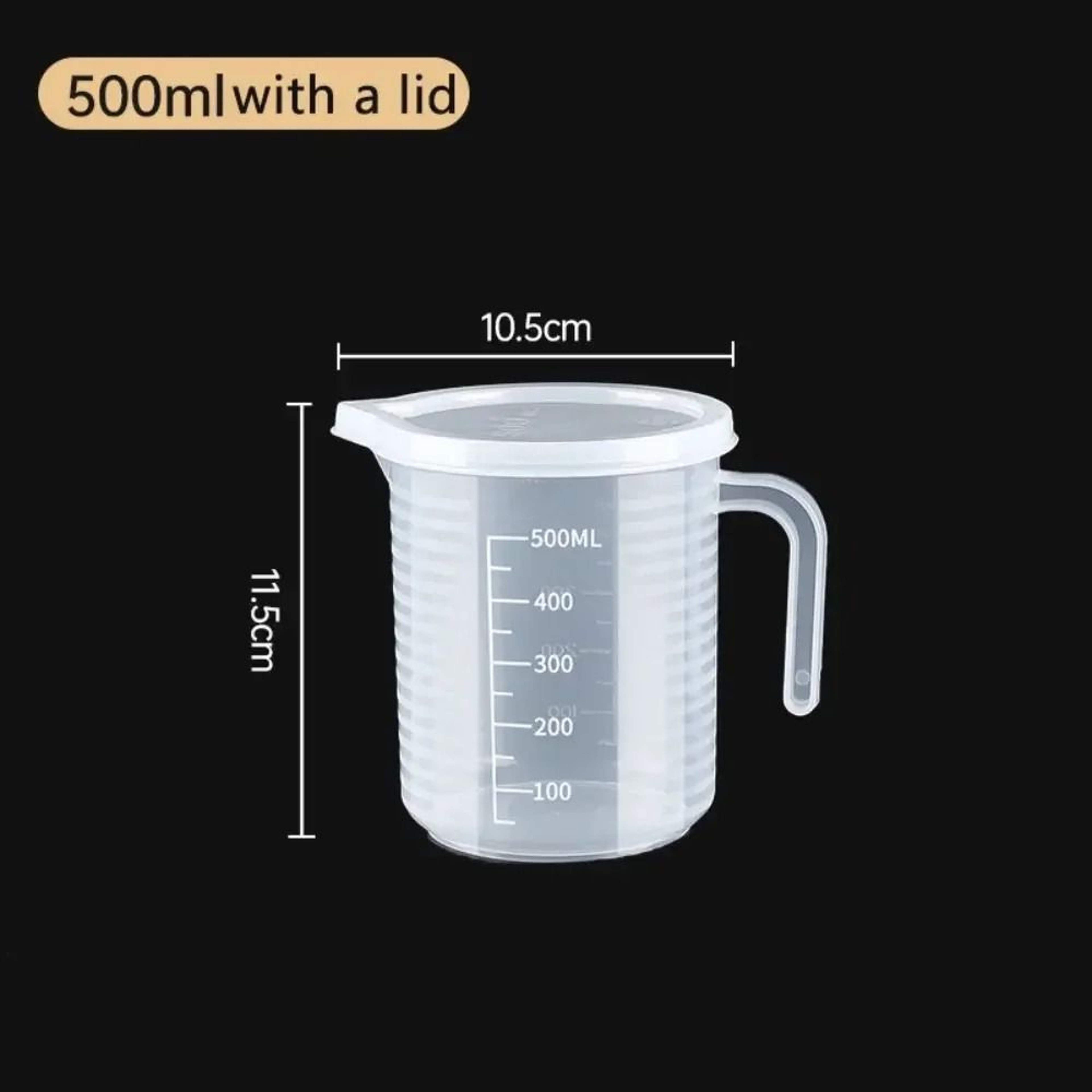 Large Plastic Measuring Cup With Scale Food Grade Graduated Measuring Beaker For Kitchen And Lab Us 7