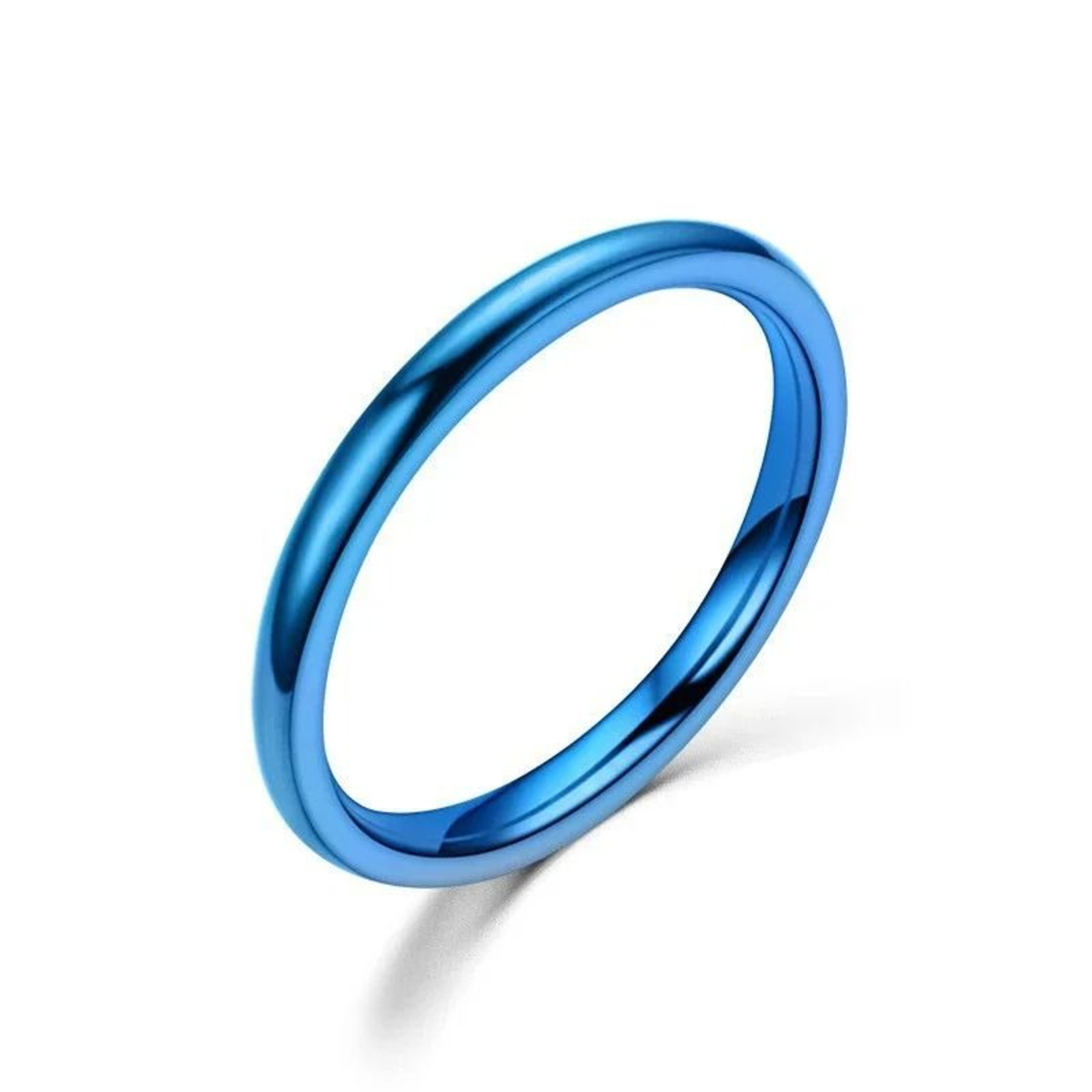 Simple Titanium Wedding Band Ring For Men And Women Hypoallergenic Polished Couple Ring 5