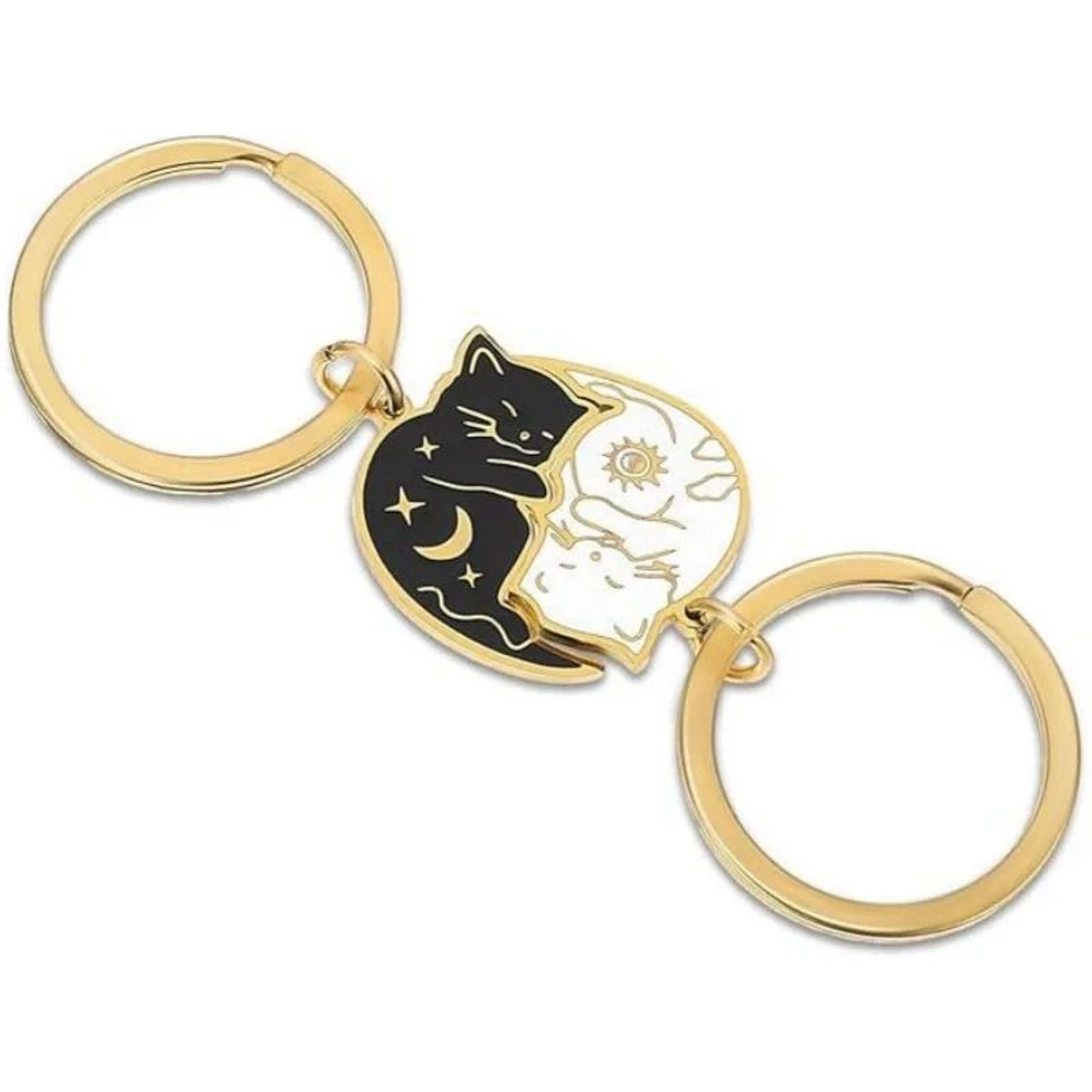 Matching Cat Necklace Set For Couples And Best Friends Stainless Steel Pendant Jewelry 2