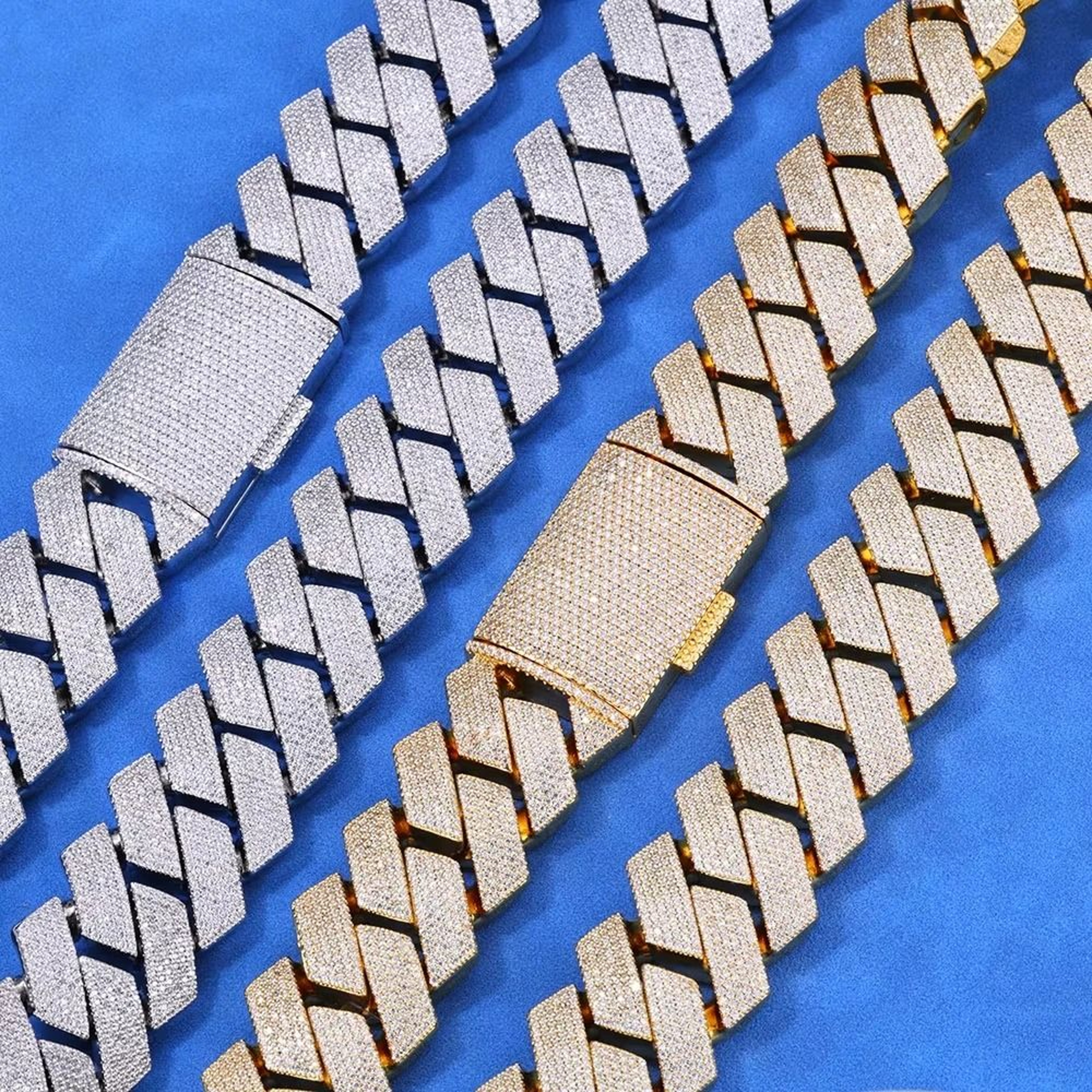 Iced Out Cuban Link Chain 15mm Six Row Heavy Hip Hop Necklace 0