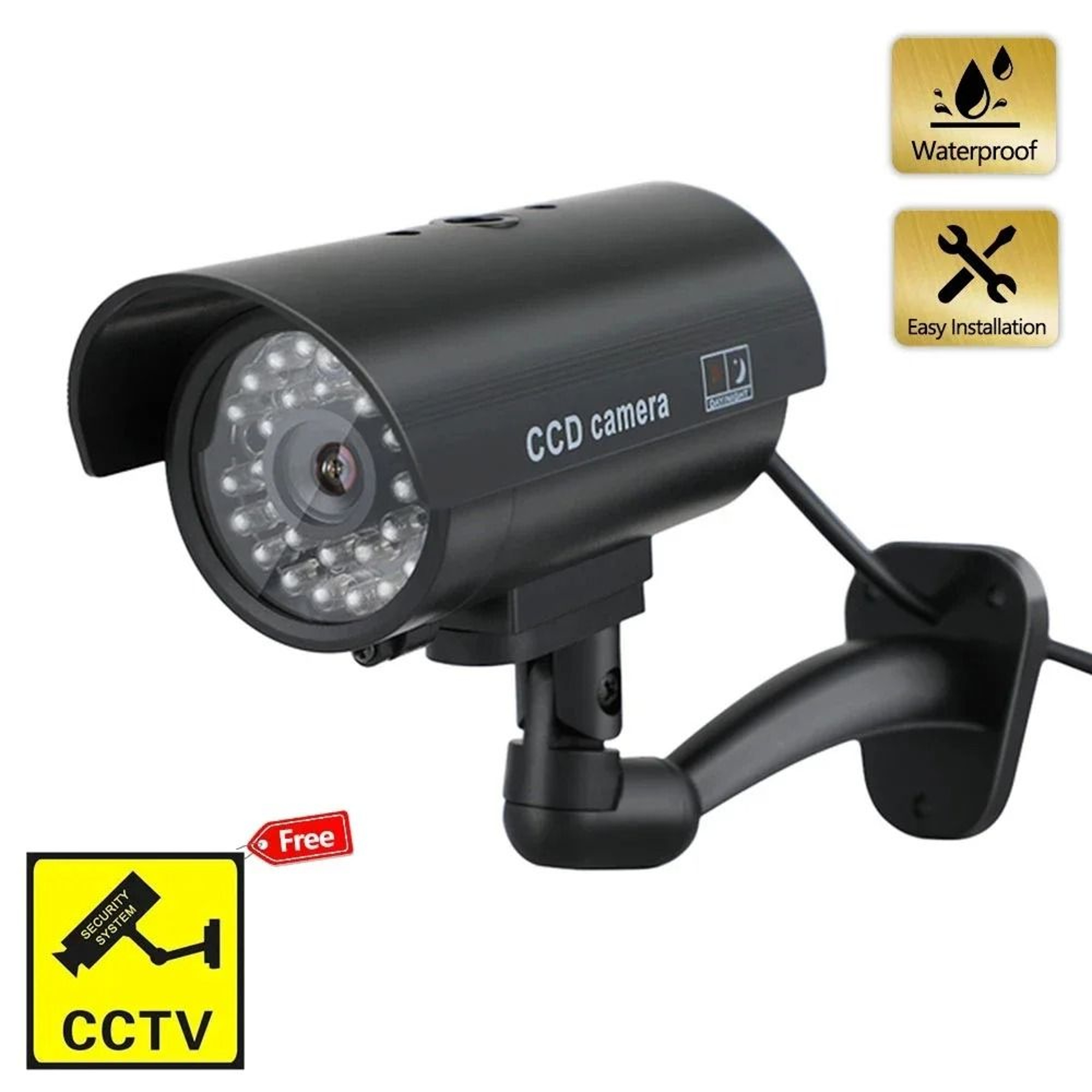 Dummy CCTV Security Camera Waterproof Fake Surveillance Camera With LED 5