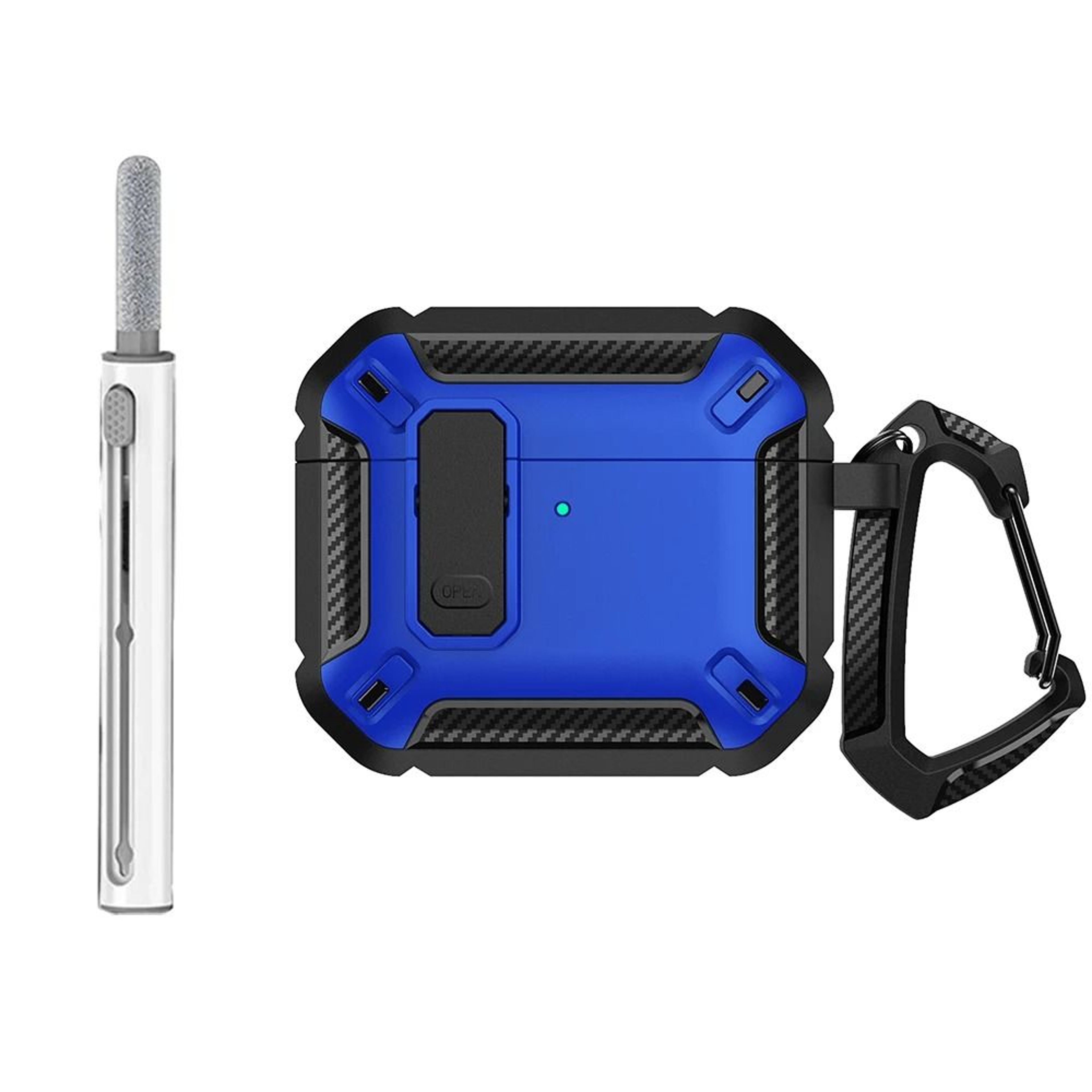 AirPods 4 Protective Case Lock Cover With Hook Shockproof TPU PC Design 11
