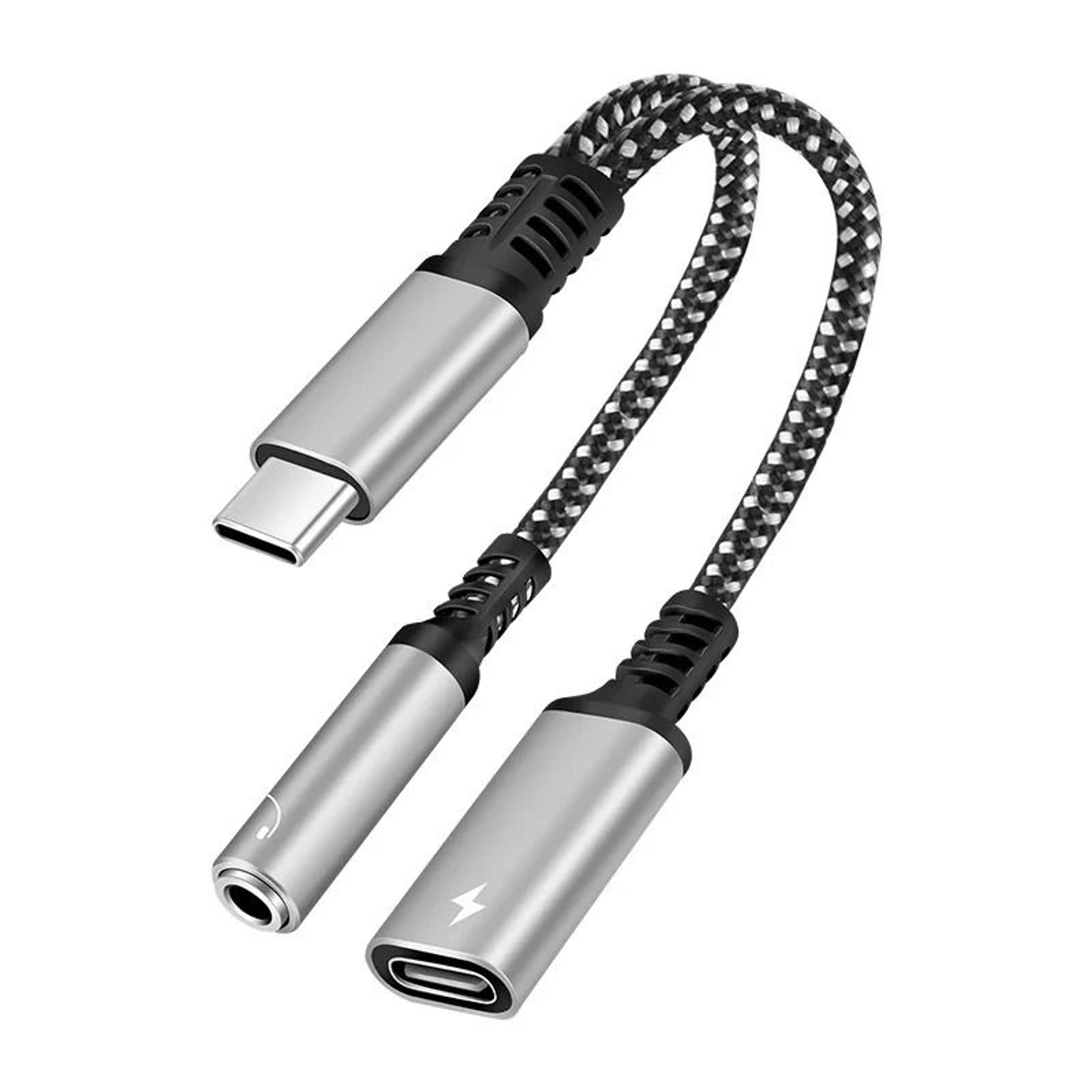 USB C To 35mm Adapter With Charging PD 60W Audio Splitter Cable 5