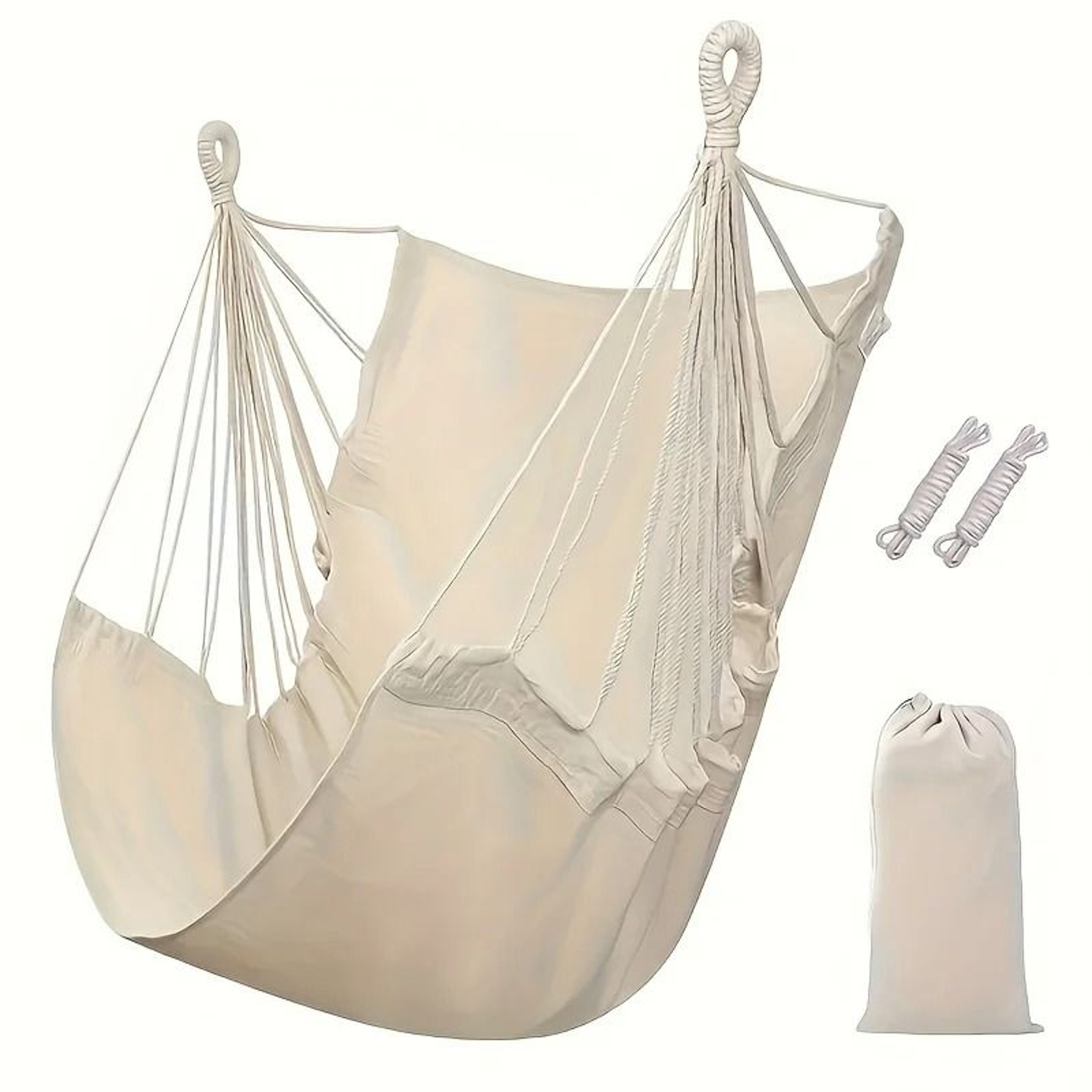 Hammock Chair Hanging Swing Chair Portable Outdoor Fabric Seat With Storage Bag 2