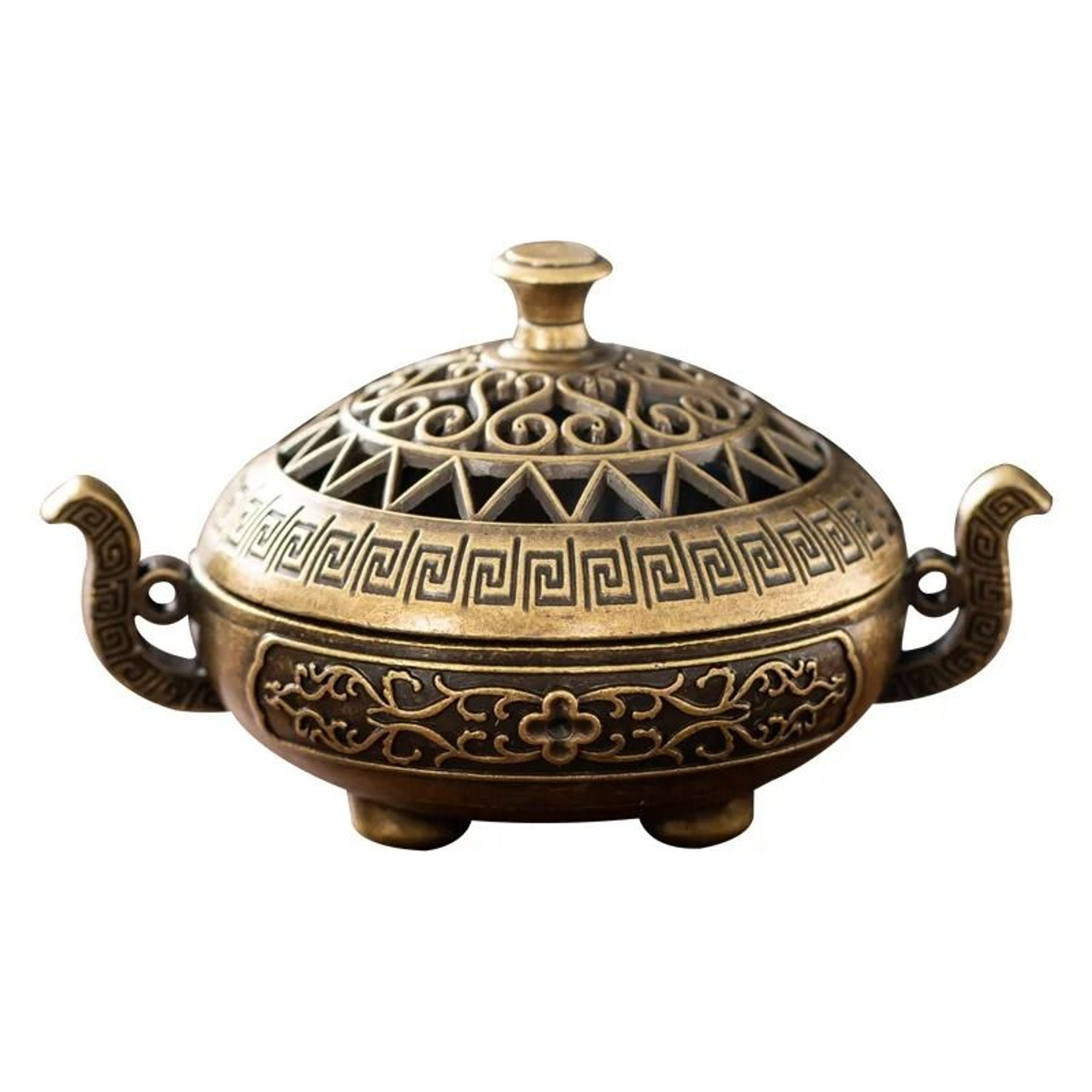 Mini Incense Burner Three Leg Decorative Metal Indoor Incense Holder 1