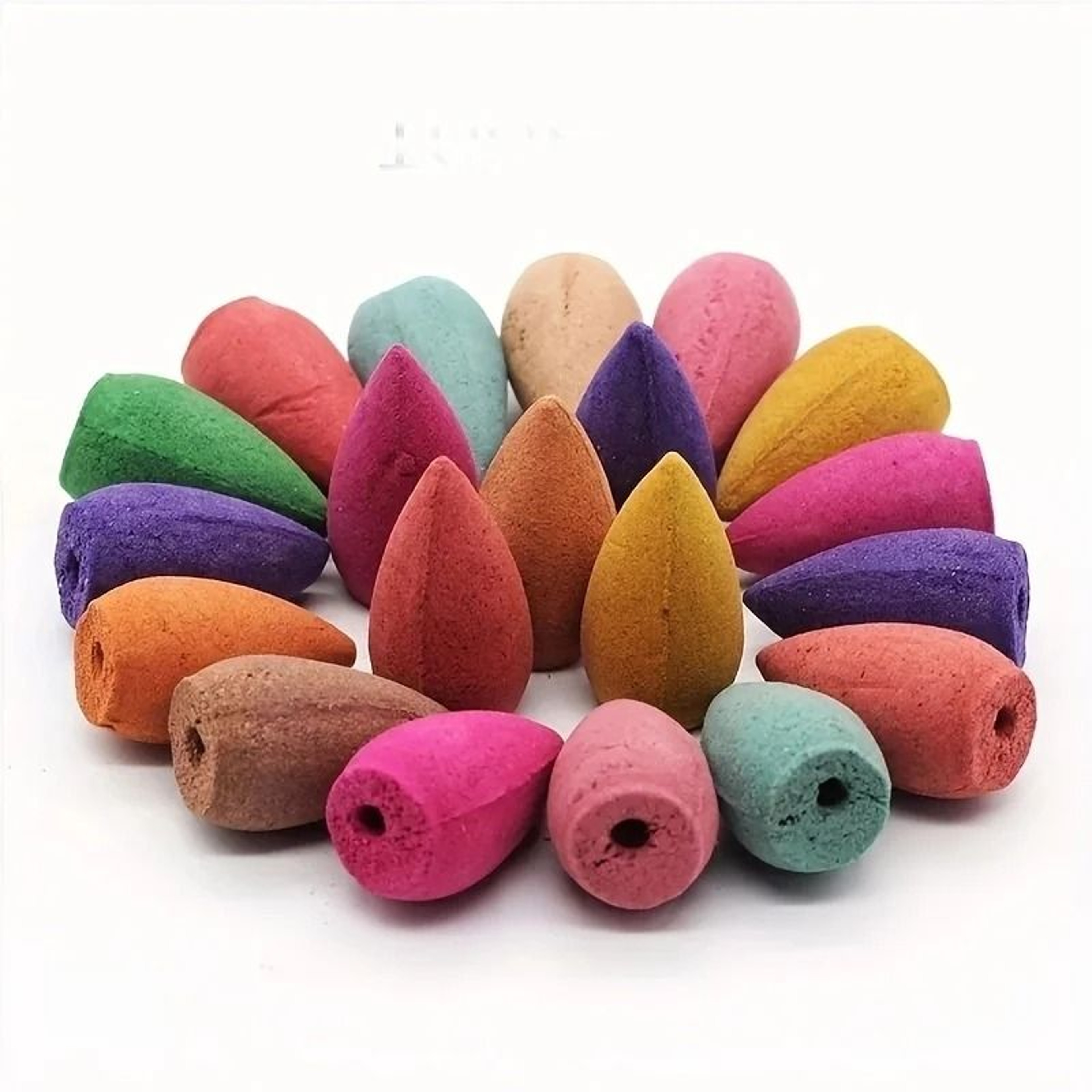 Backflow Incense Cones Natural Mixed Fragrance Aromatherapy Lavender Sandalwood Set 4