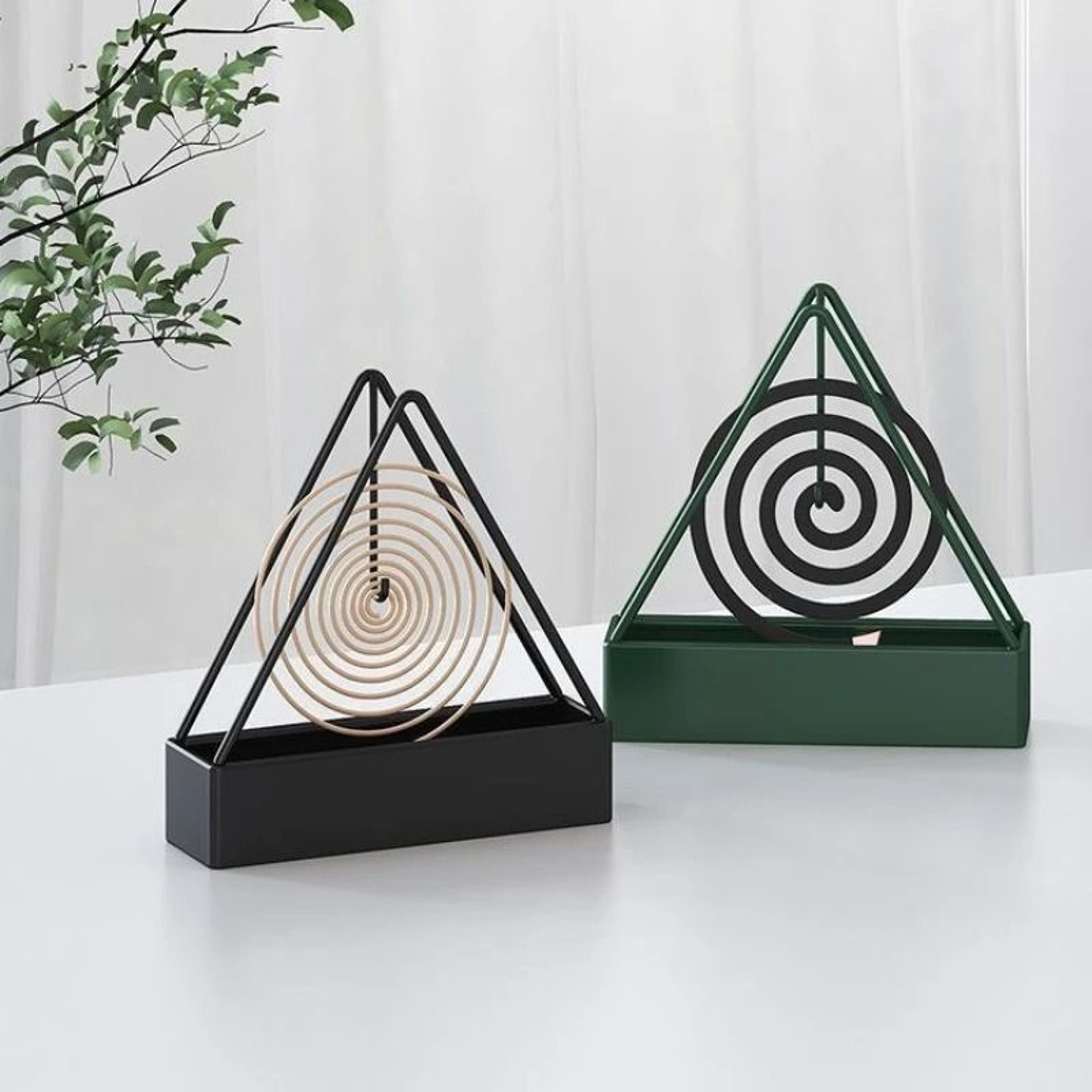 Mosquito Coil Holder Plastic Incense Burner Rack Indoor Outdoor Repellent Stand 4