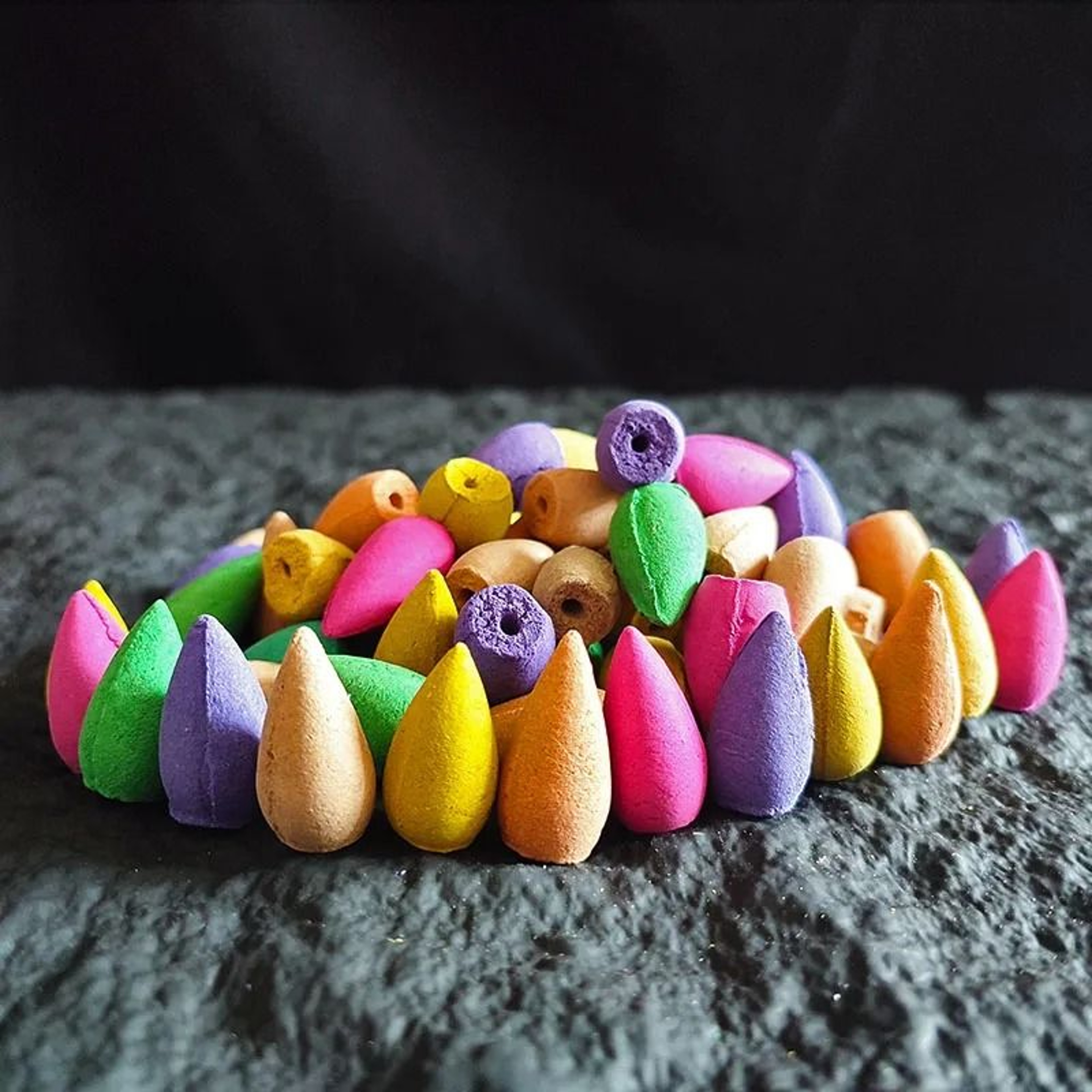 Natural Rose Backflow Incense Cones For Waterfall Burner Aromatherapy 13