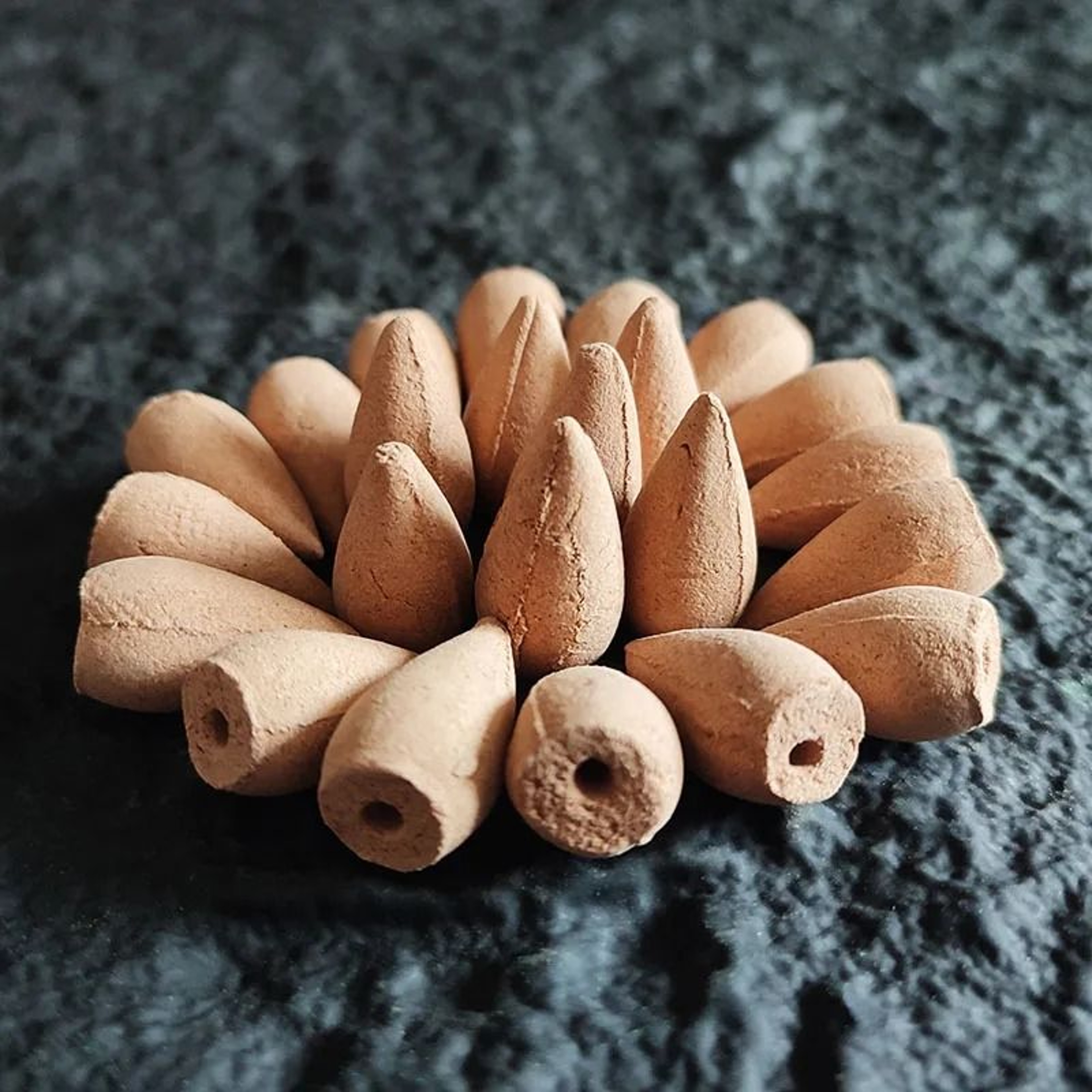 Natural Rose Backflow Incense Cones For Waterfall Burner Aromatherapy 11