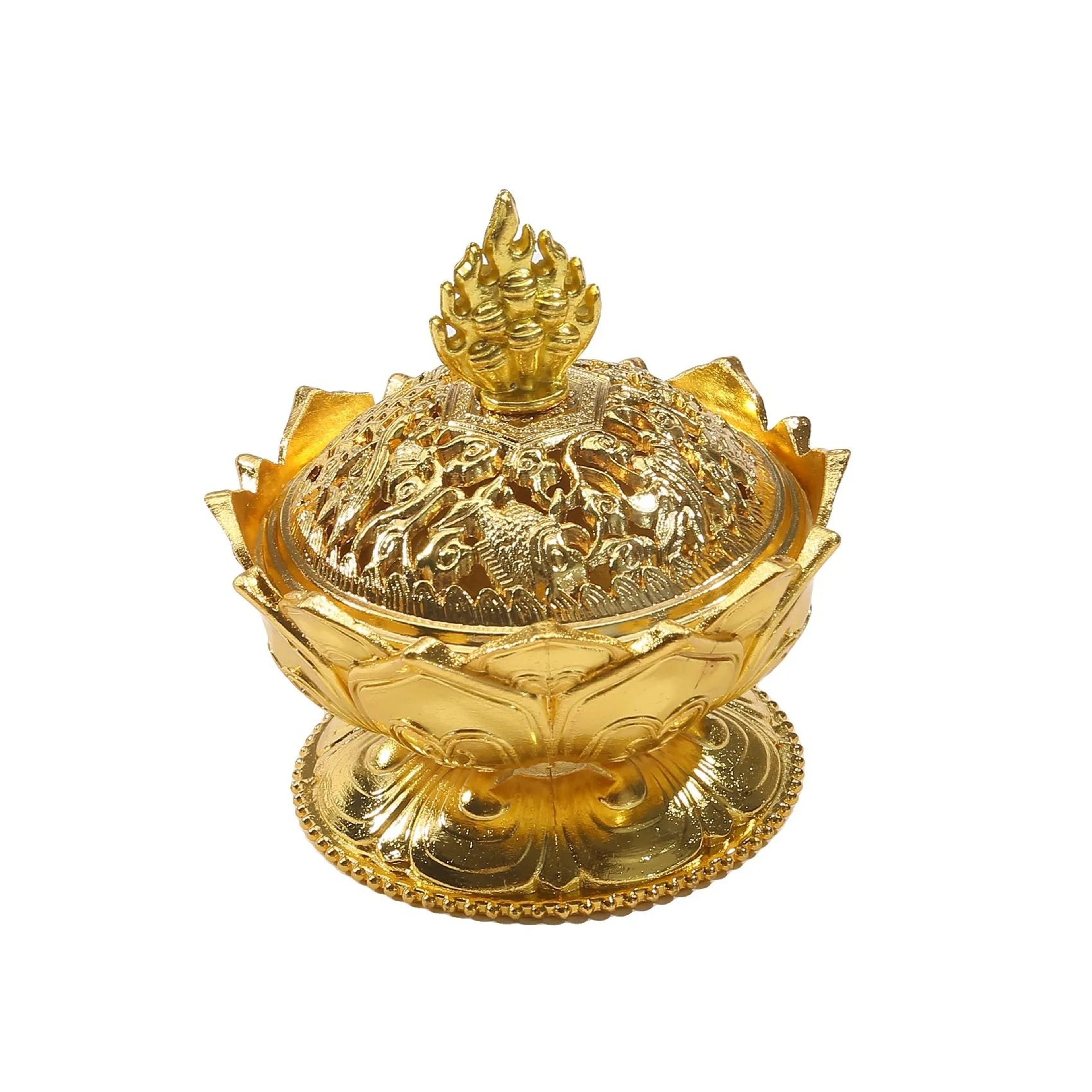 Brass Incense Holder Set With Metal Tray Ash Catcher For Palo Santo And Sage 1