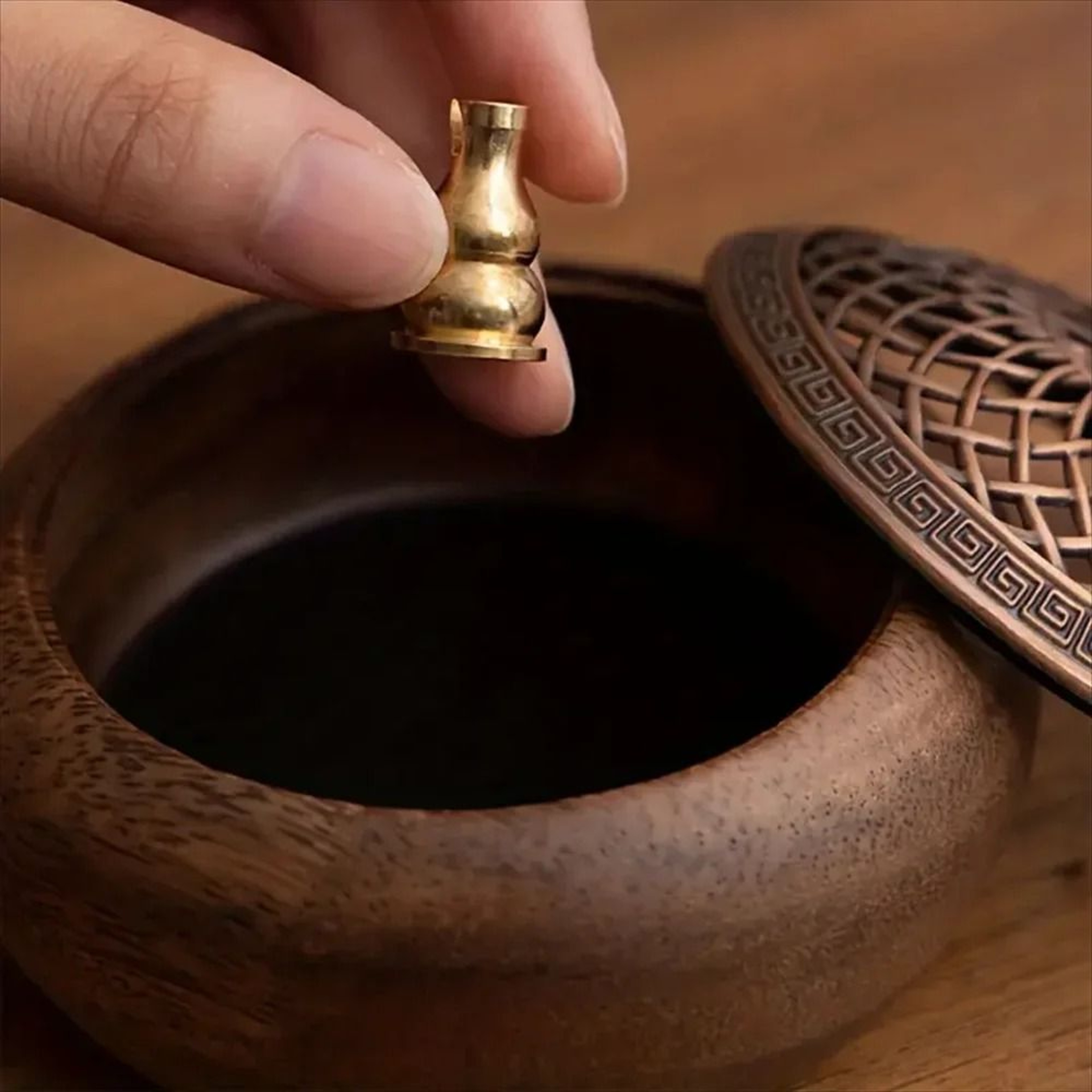 Walnut Wood Zen Incense Burner For Tea Ceremony And Meditation Decor 7