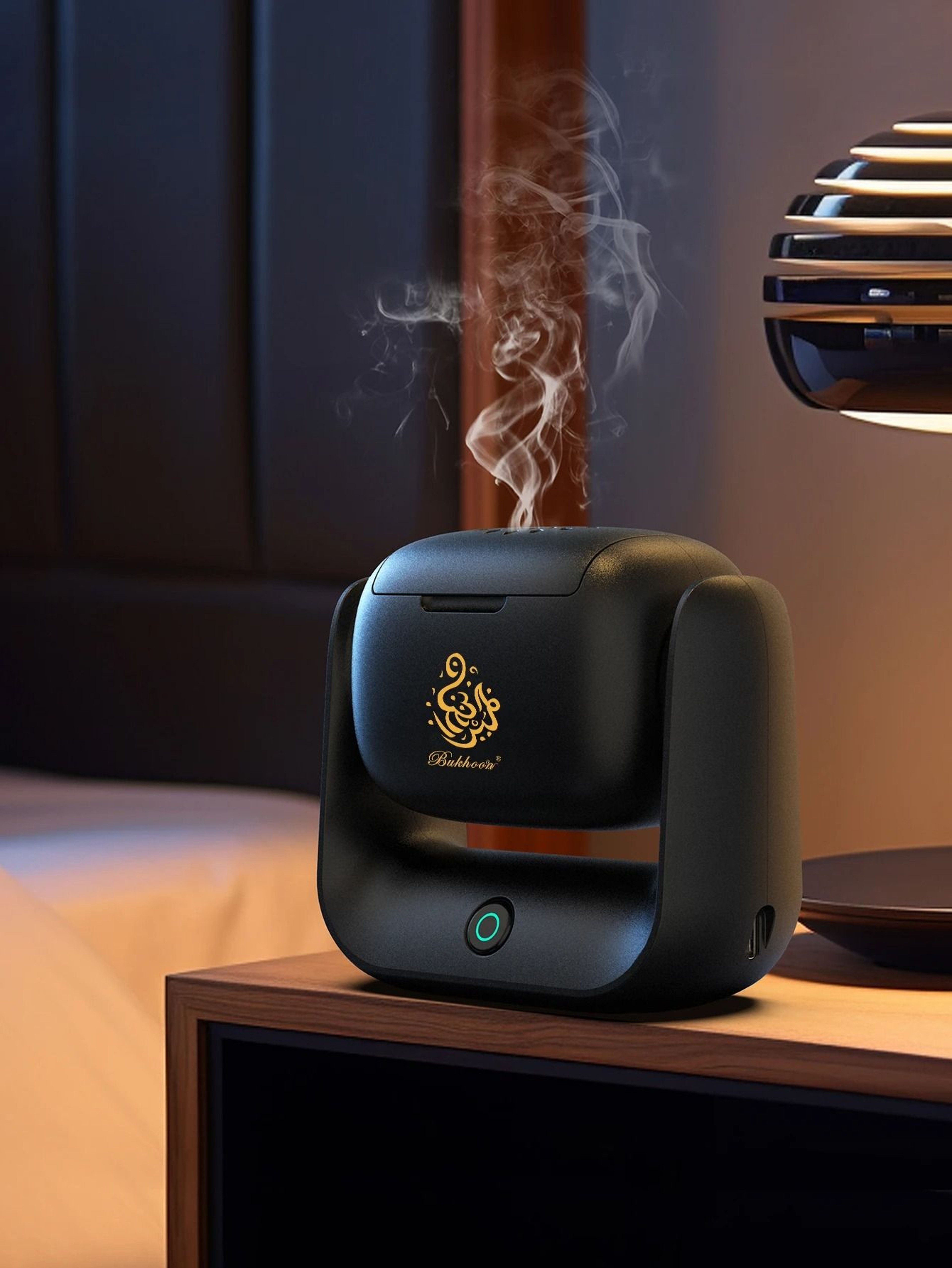 Rotating Electric Incense Burner USB Rechargeable Arabian Bakhoor Diffuser 4