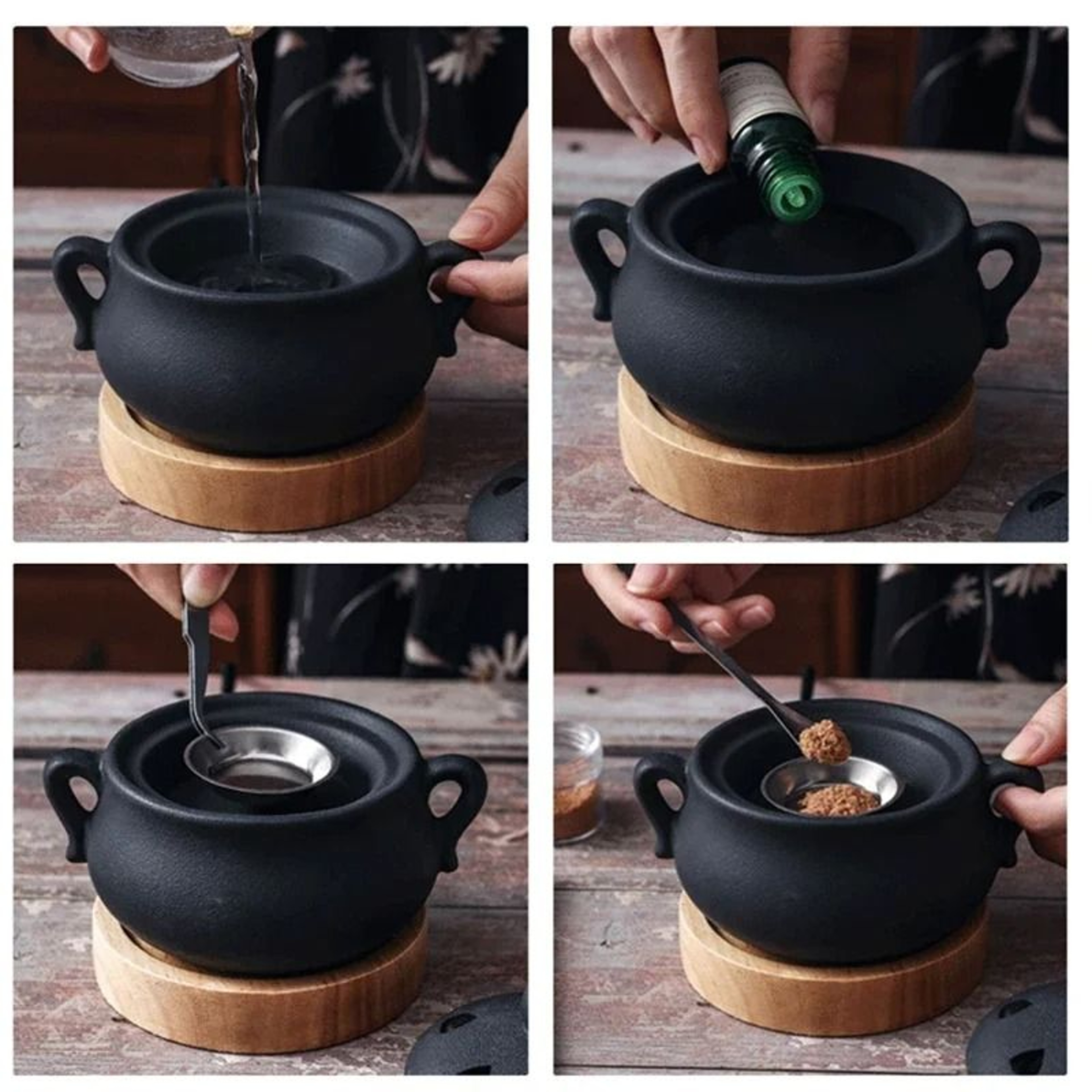 Ceramic Electric Incense Burner Plug In Timed Essential Oil Aroma Lamp 5