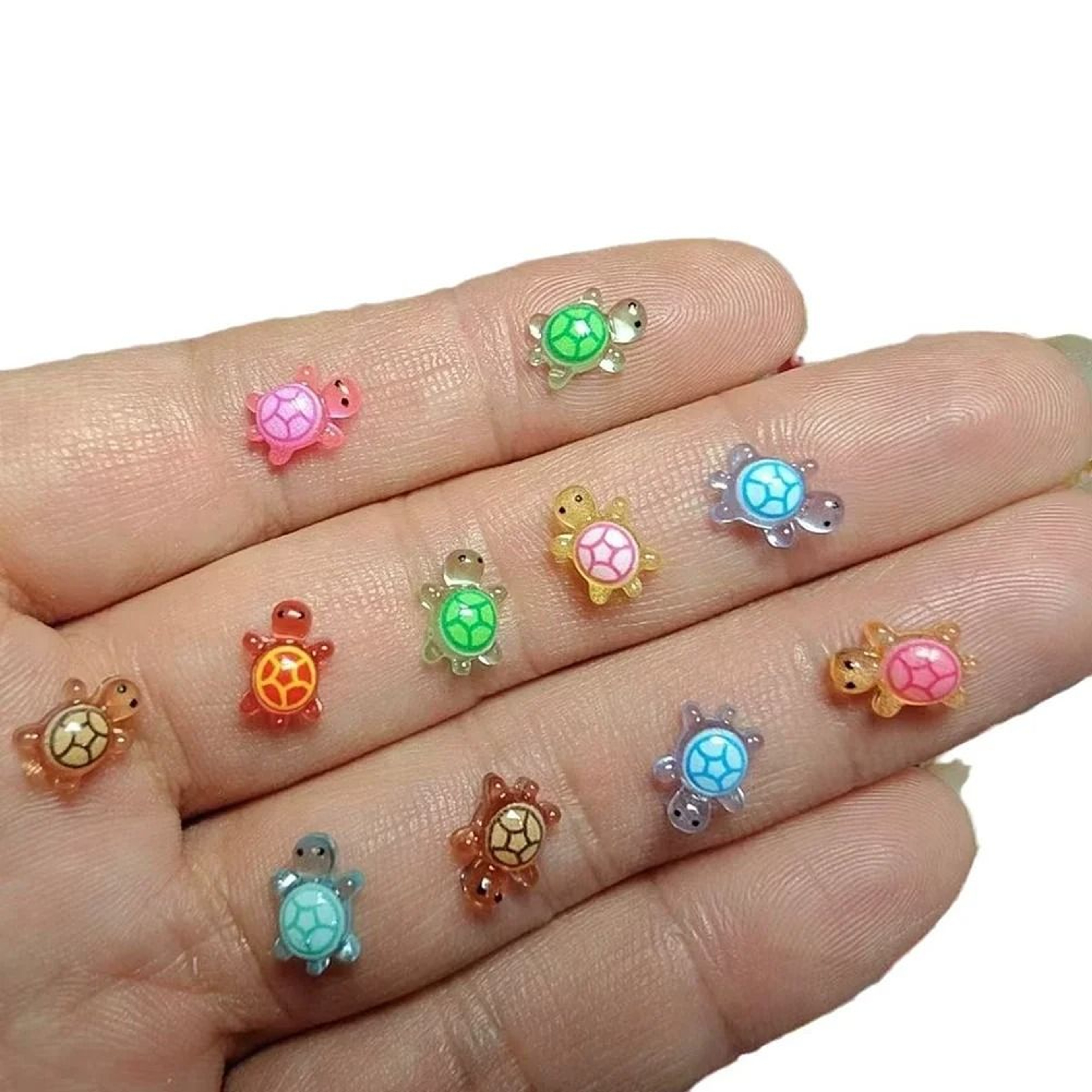 Mini Resin Turtles Glow In The Dark Tiny Animal Figurines Set For Micro Landscaping Decor 5