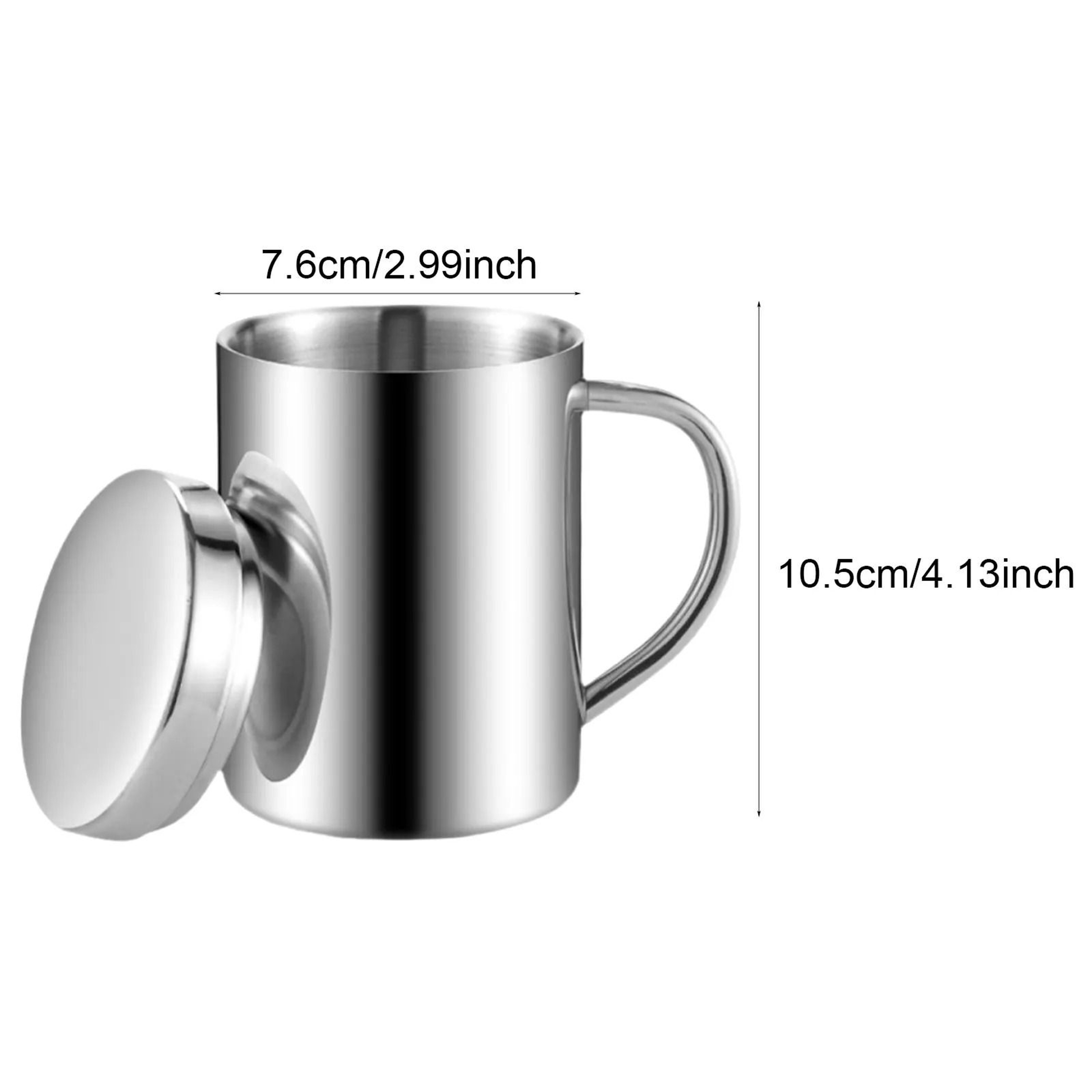 Double Wall Stainless Steel Mug Insulated Coffee Cup With Lid Portable Thermal Travel Mug 8