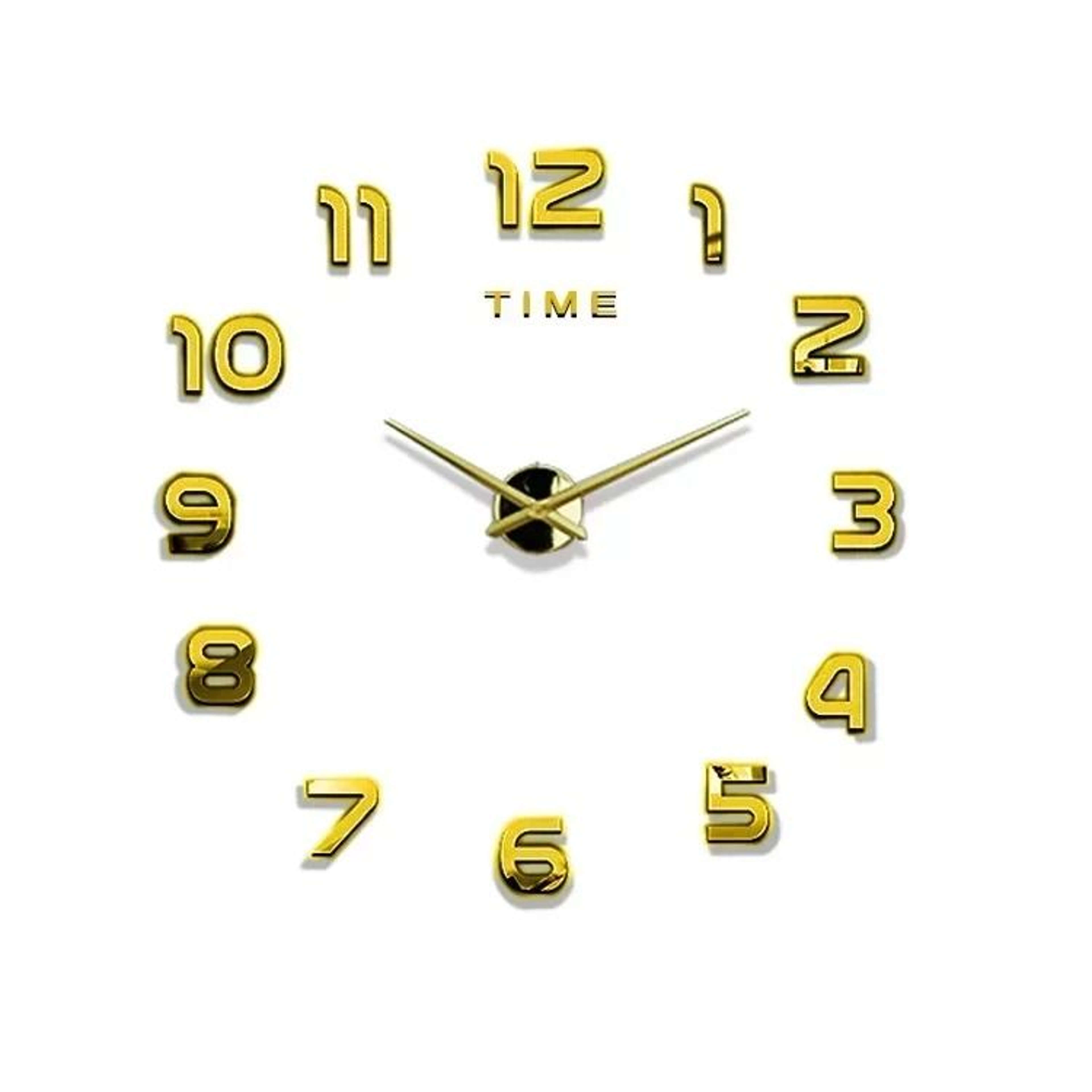 3D Wall Clock Sticker Large Acrylic Mirror DIY Modern Wall Decor 3