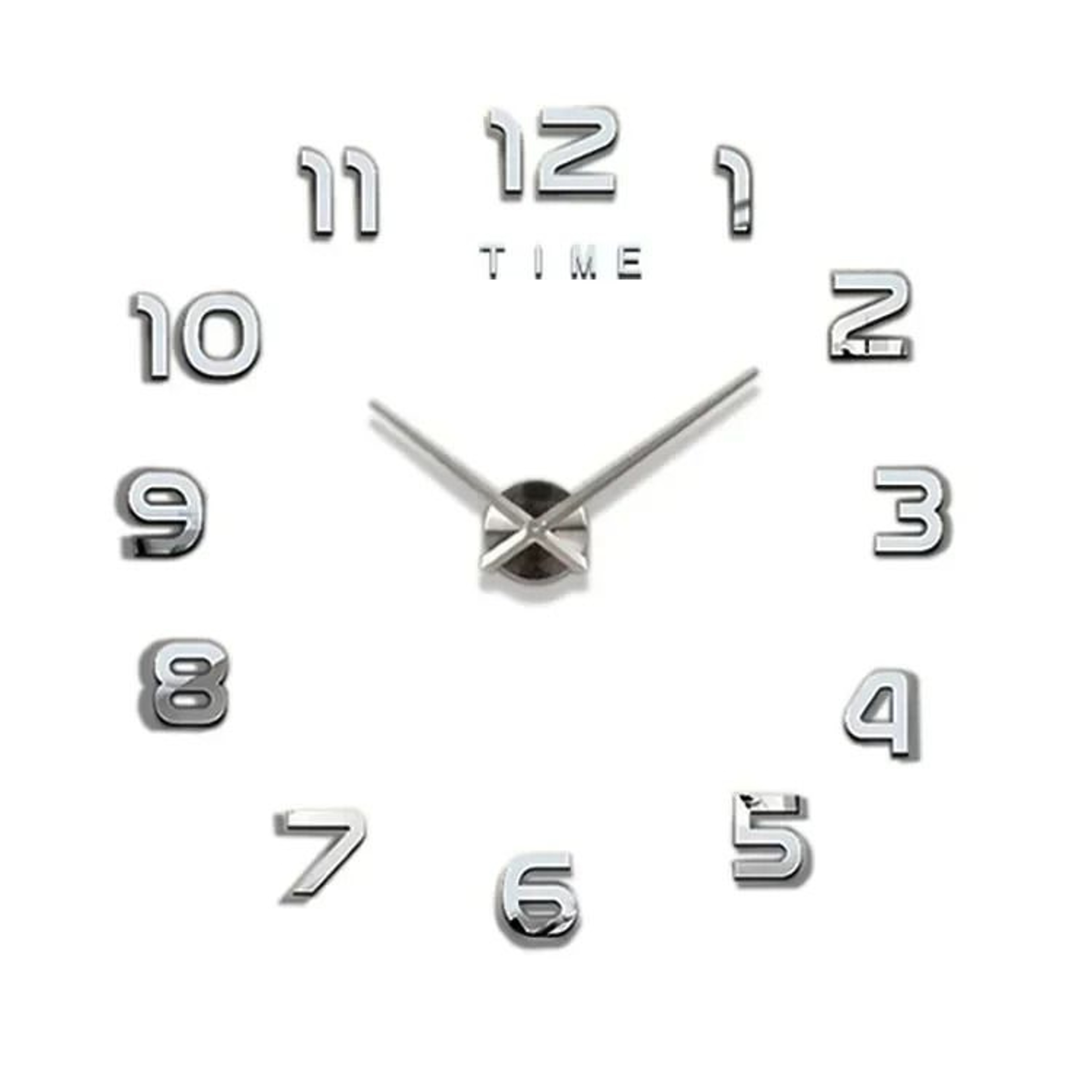 3D Wall Clock Sticker Large Acrylic Mirror DIY Modern Wall Decor 0