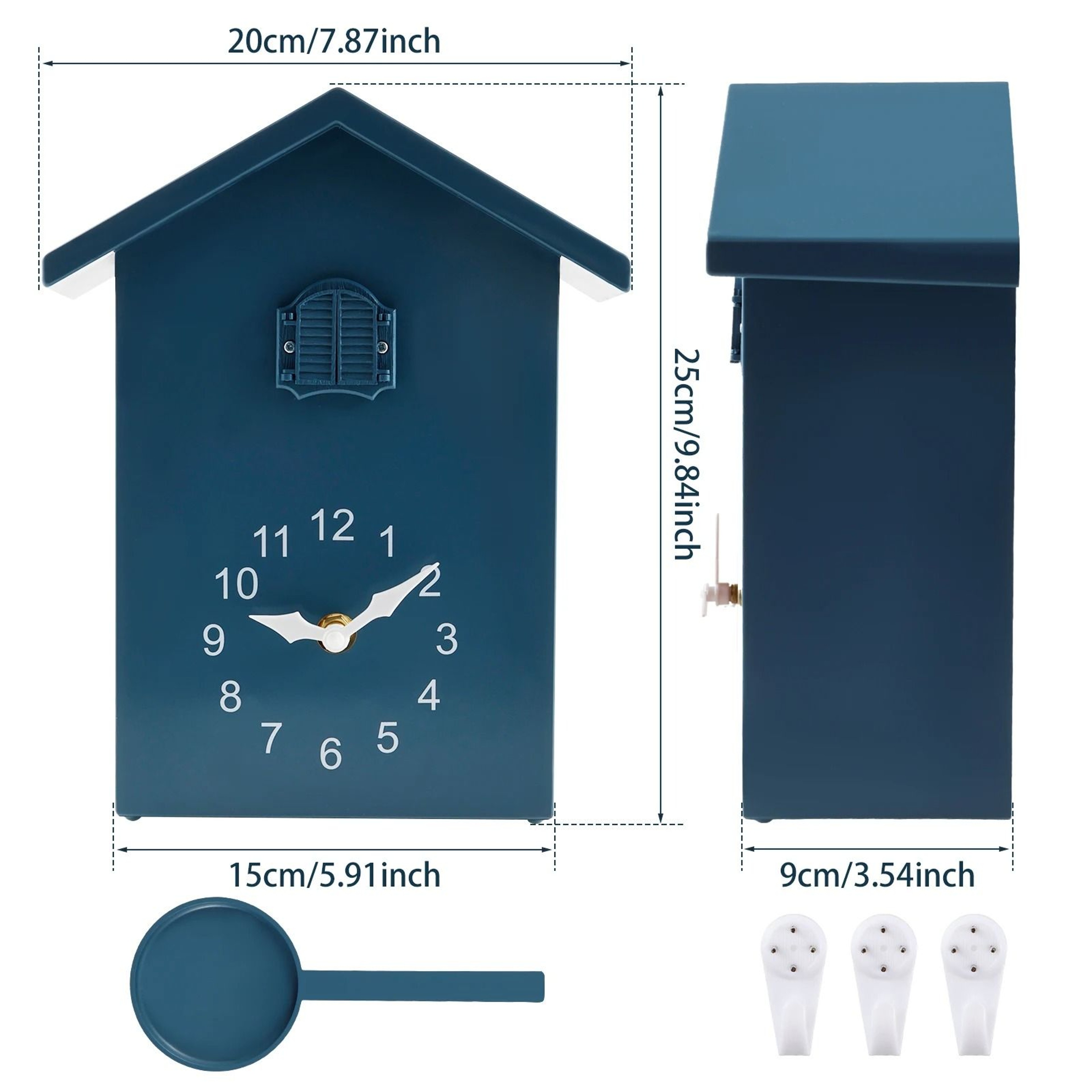 Creative Cuckoo Wall Clock With Bird Sound And Silent Movement 9