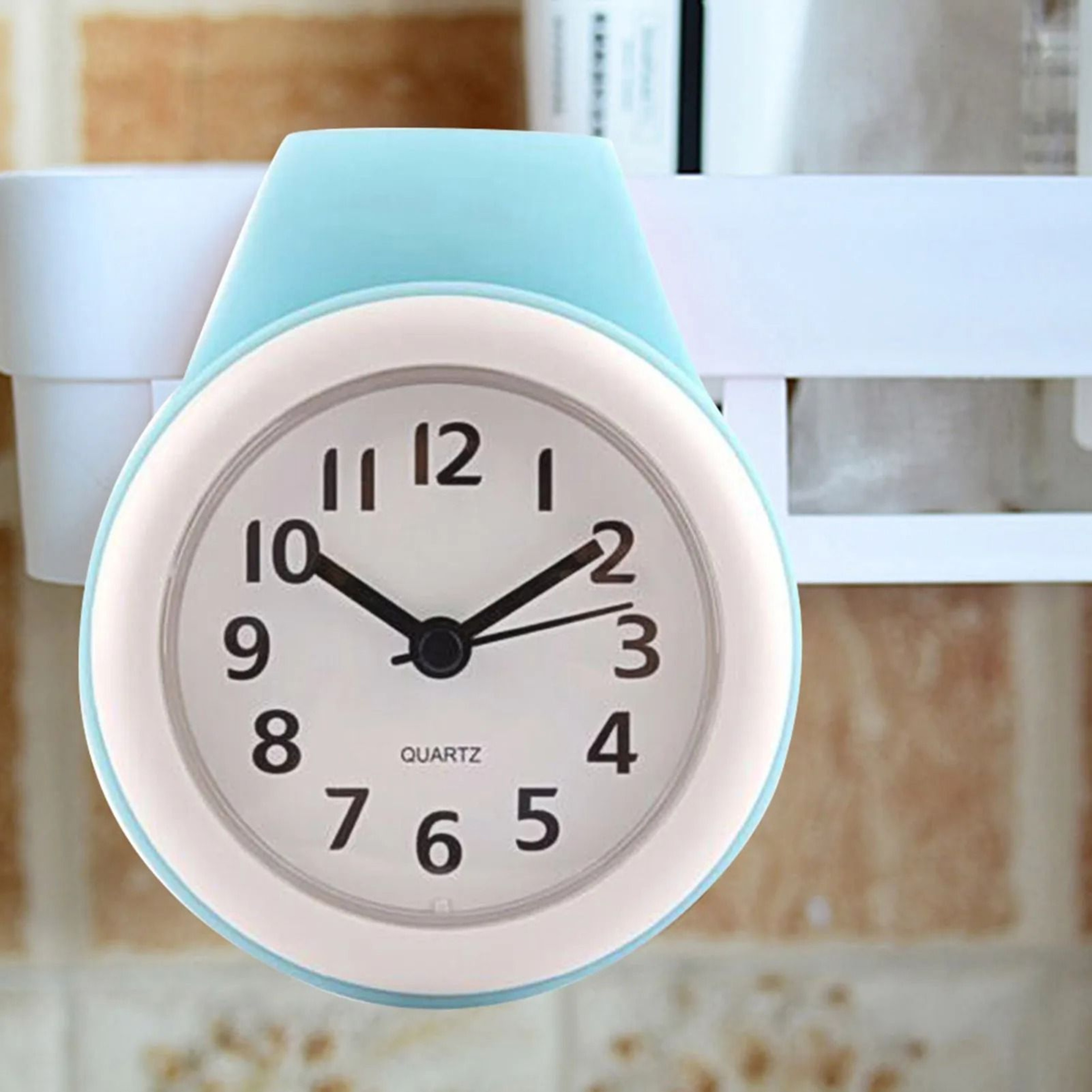 Water Resistant Wall Clock Silent Multipurpose Clock For Kitchen And Bathroom 6