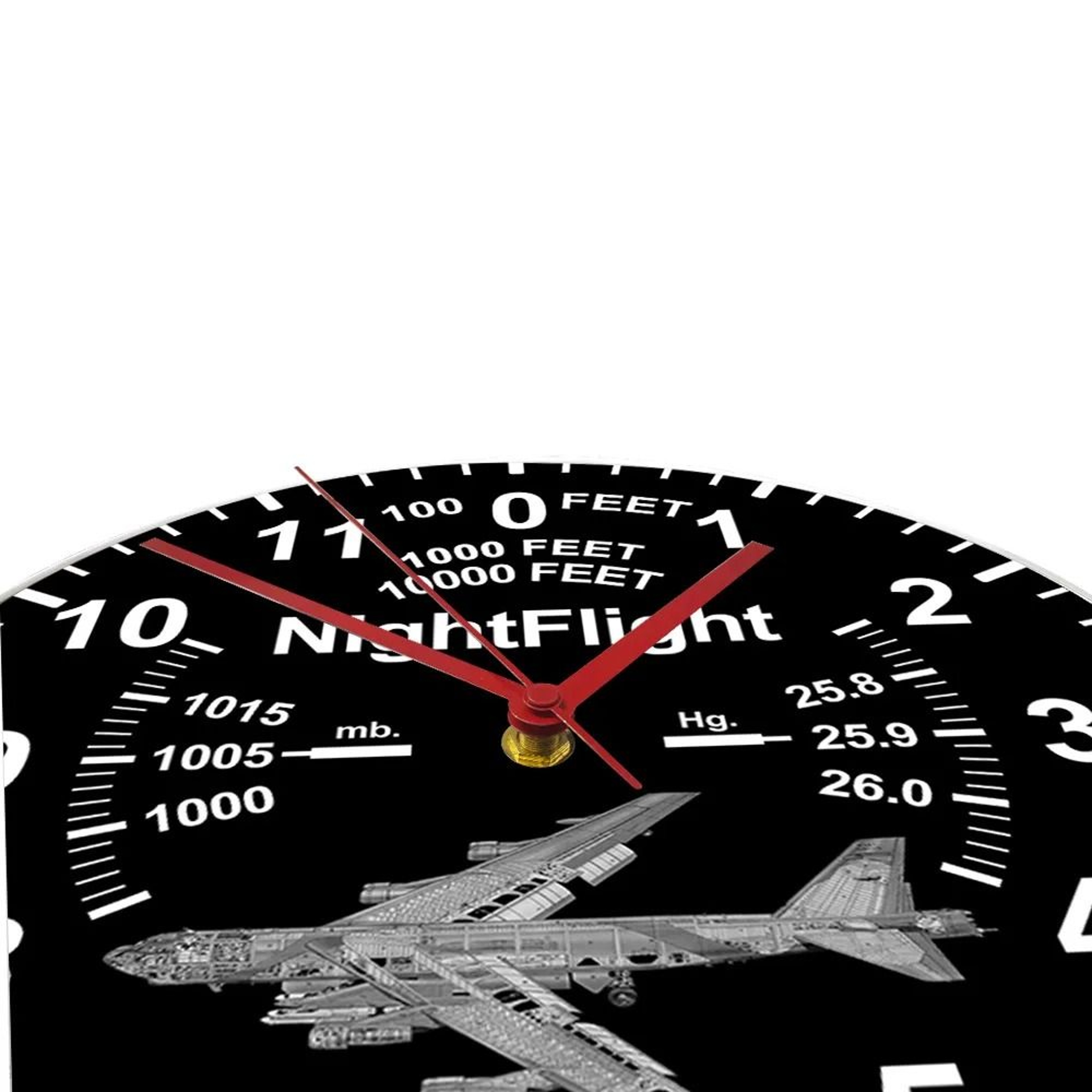 Airplane LED Neon Wall Clock Luminous Aviation Pilot Decor 5
