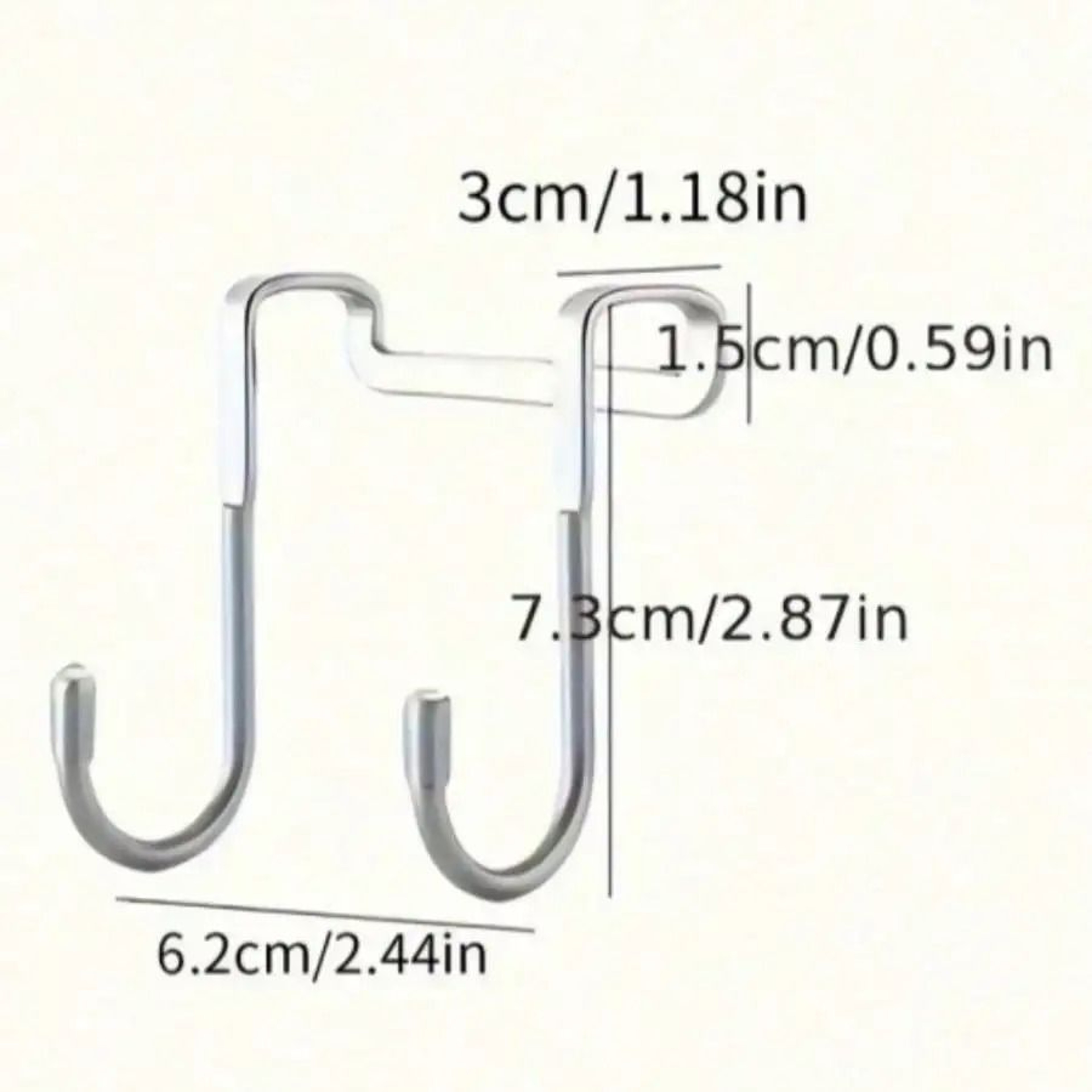 Seamless Adhesive Wall Hook No Drilling Metal Hook For Kitchen Bathroom Storage 2