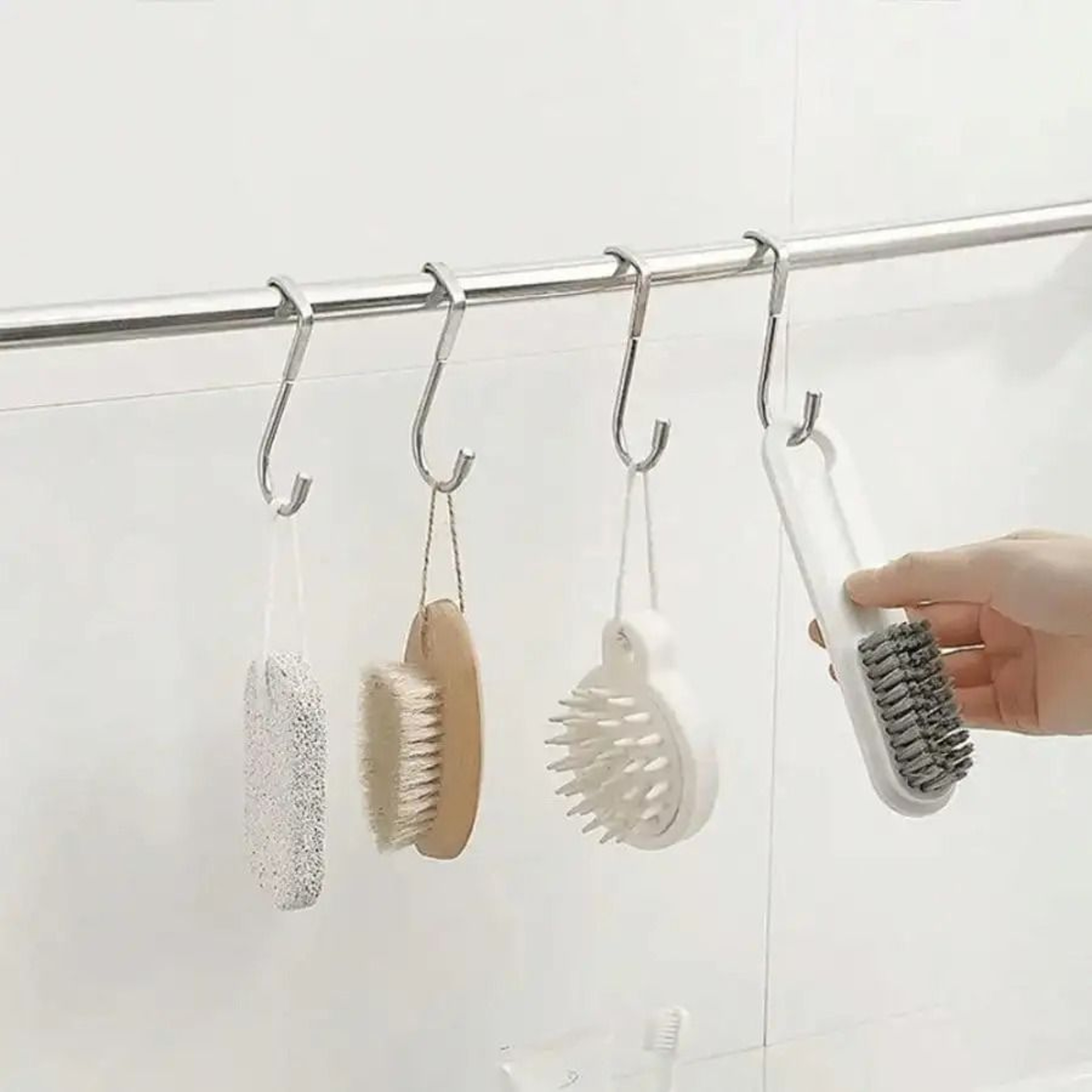 Seamless Adhesive Wall Hook No Drilling Metal Hook For Kitchen Bathroom Storage 6