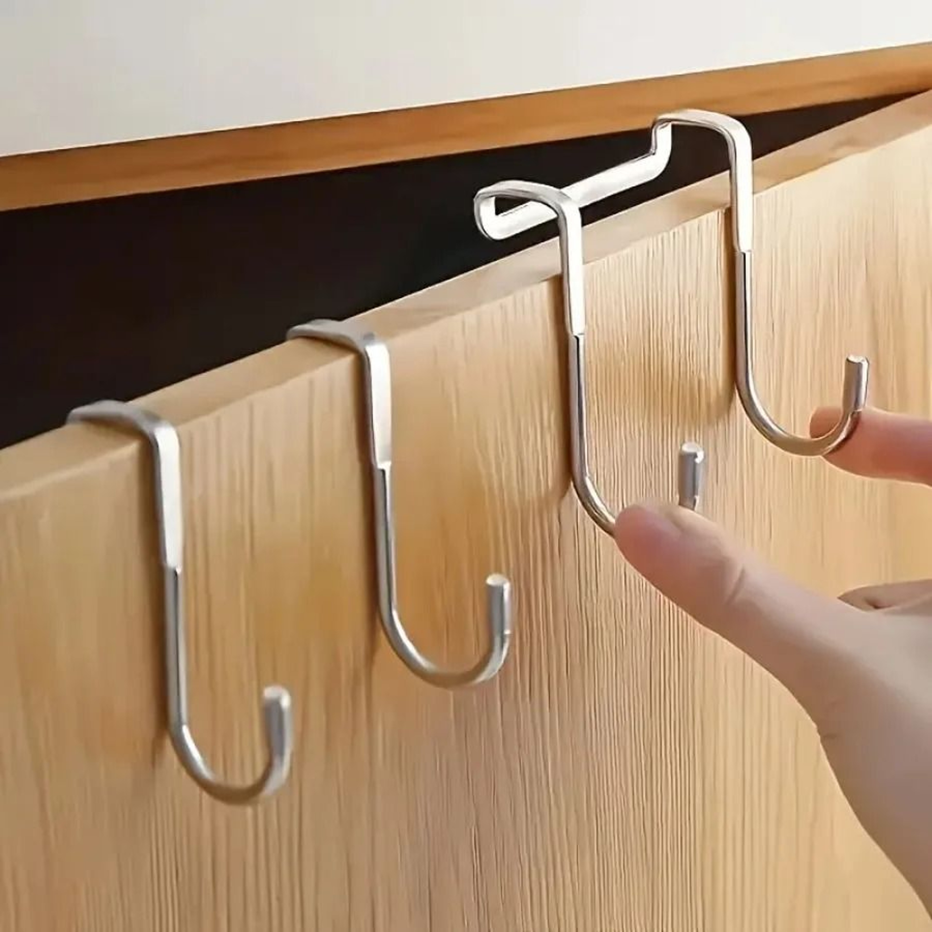 Seamless Adhesive Wall Hook No Drilling Metal Hook For Kitchen Bathroom Storage 7
