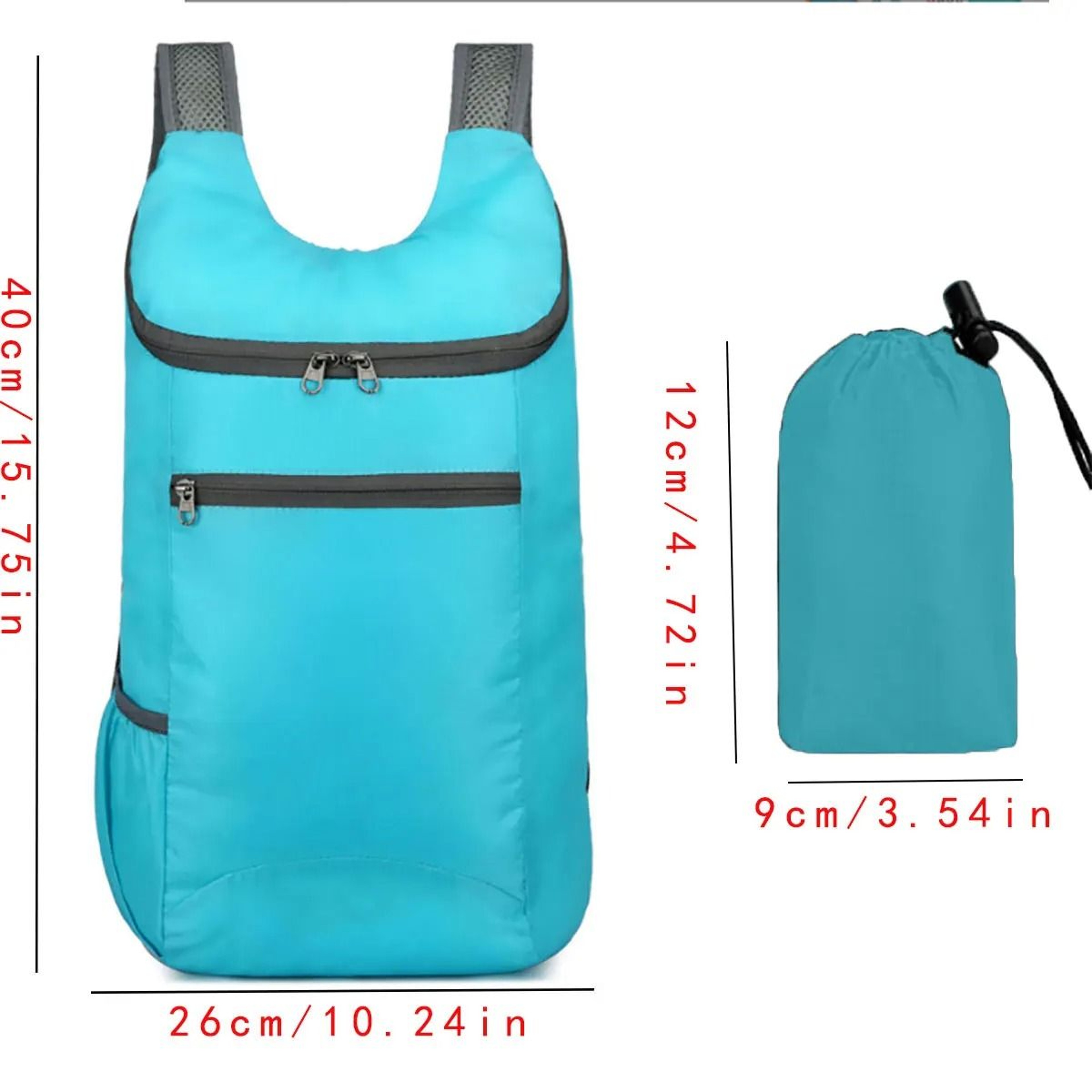 Foldable Travel Backpack Waterproof Weekend Travel Bag Lightweight Large Capacity Backpack 3