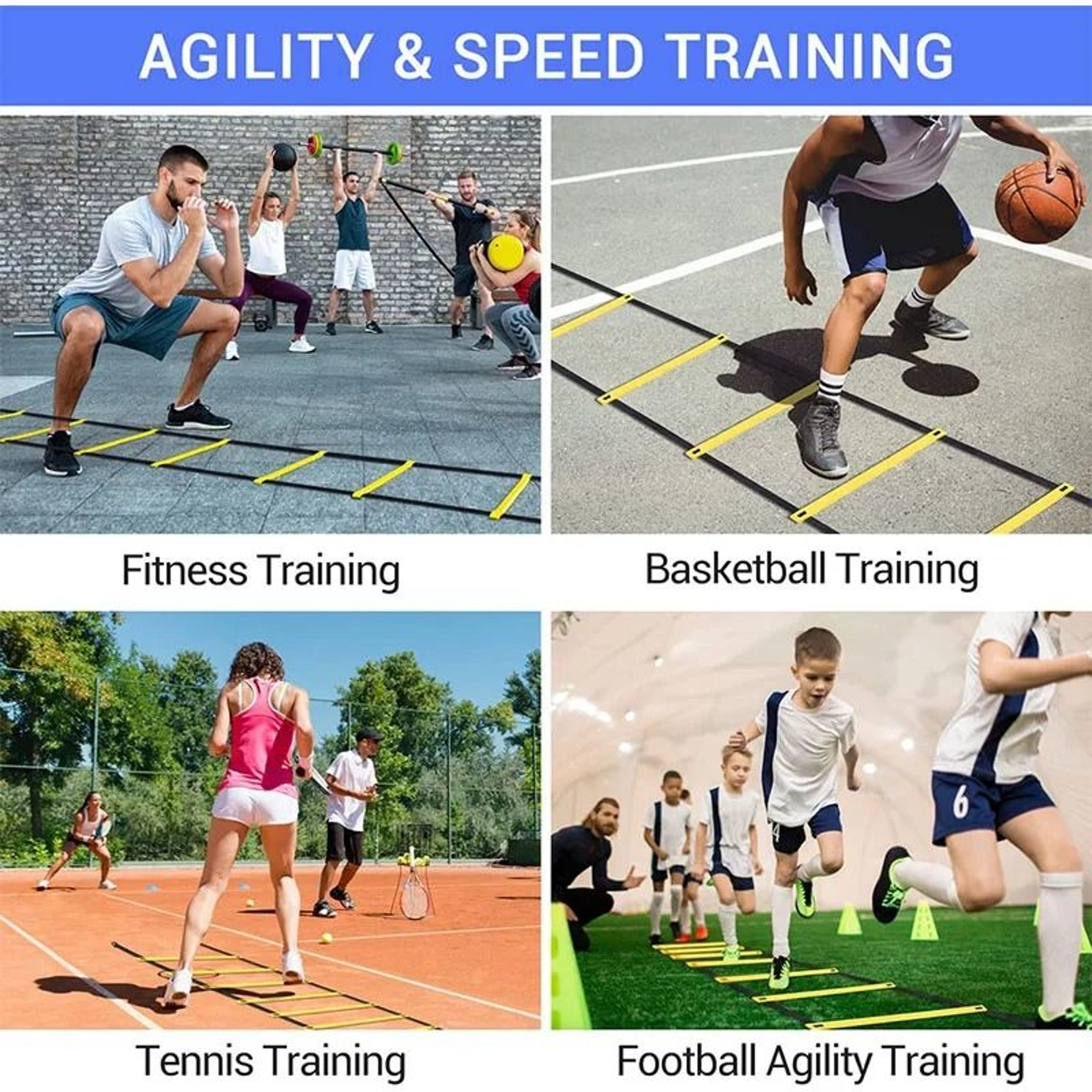 Adjustable Agility Ladder Speed Training Equipment For Football And Fitness 11