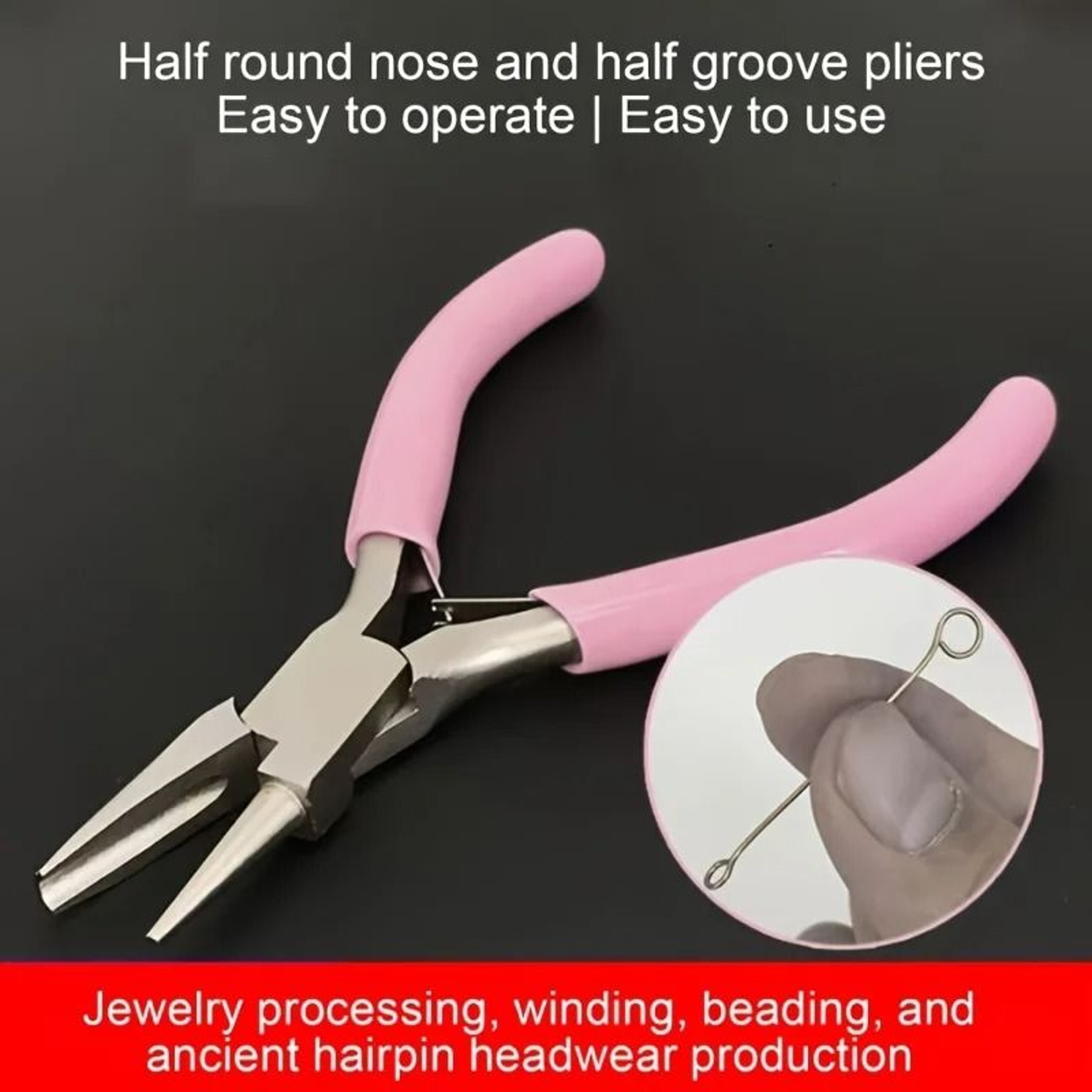 Professional Round Nose Pliers For Jewelry Making Precision Wire Loop Tool 4