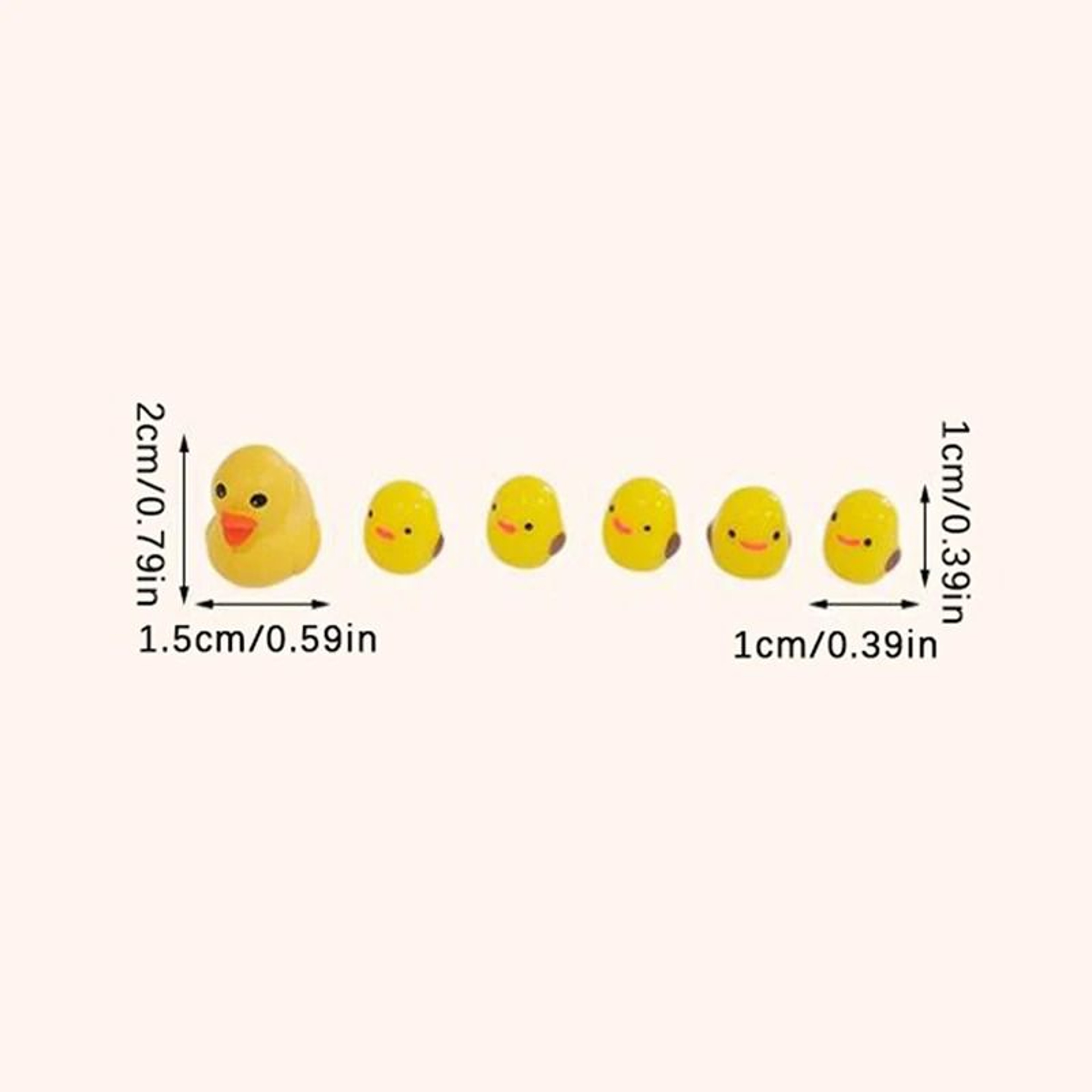 Mini Duck Car Decoration Set Cute Dashboard Ornaments Car Interior Accessories 5