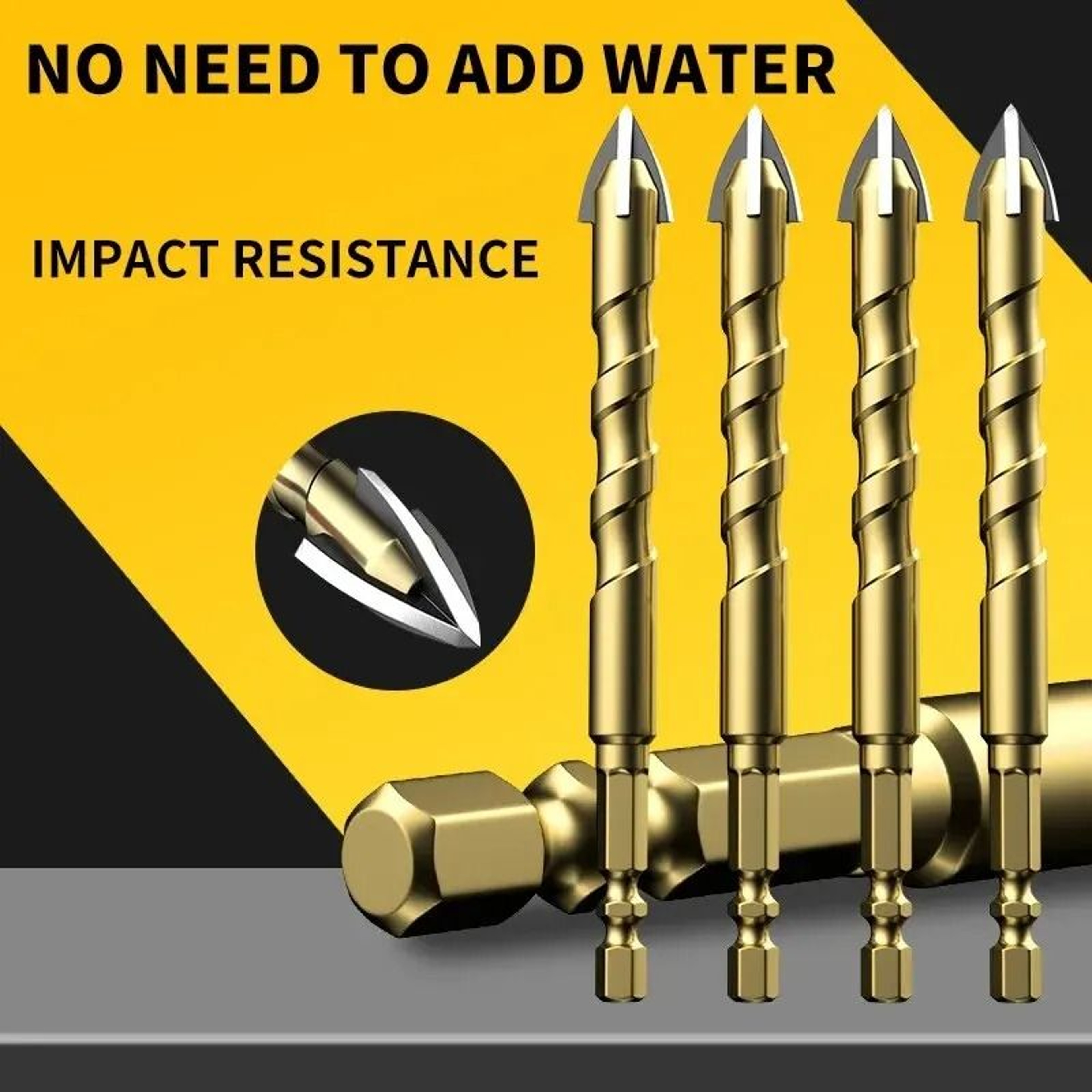 Tile Drill Bit Set Tungsten Carbide Glass Ceramic Concrete Drill Bits 5