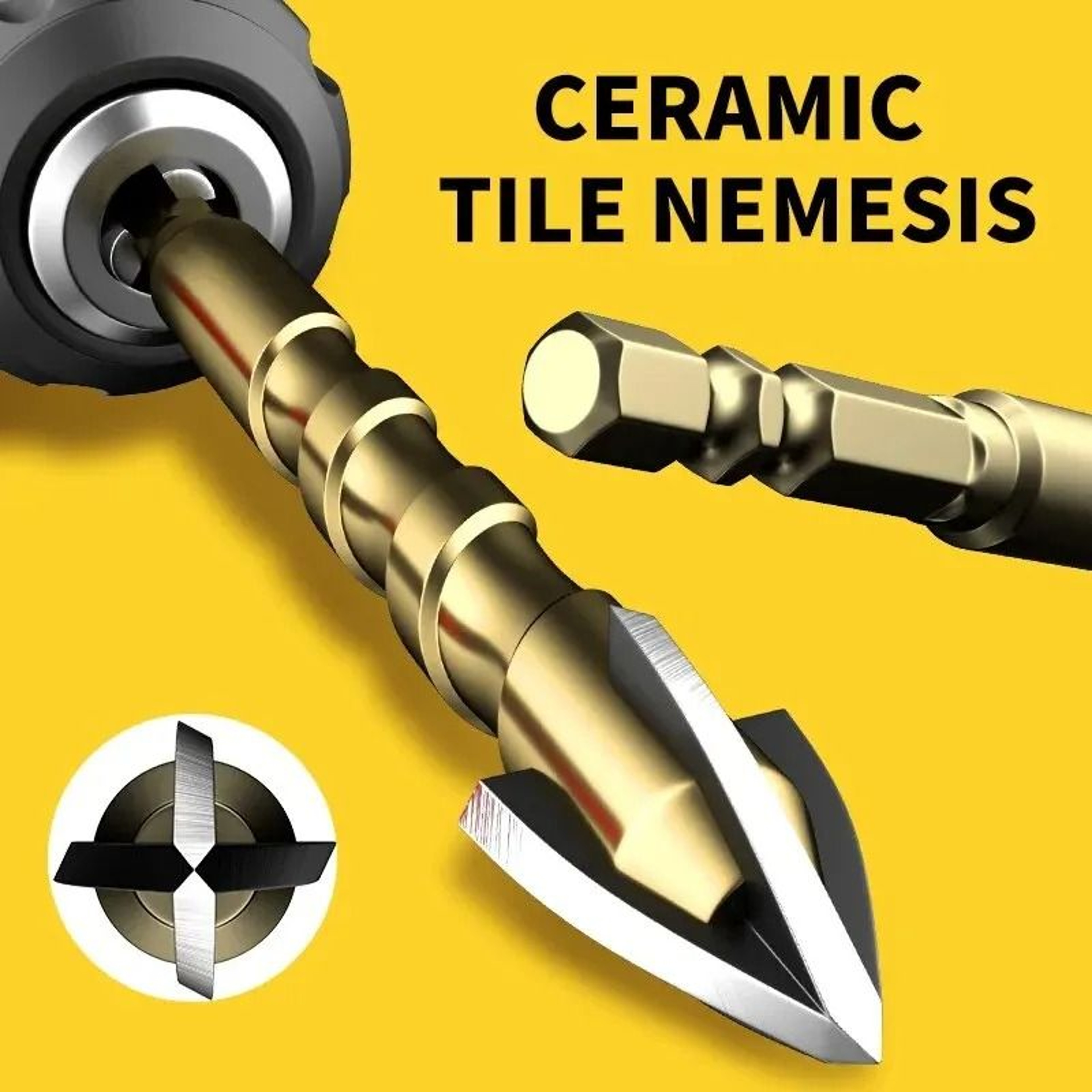 Tile Drill Bit Set Tungsten Carbide Glass Ceramic Concrete Drill Bits 0