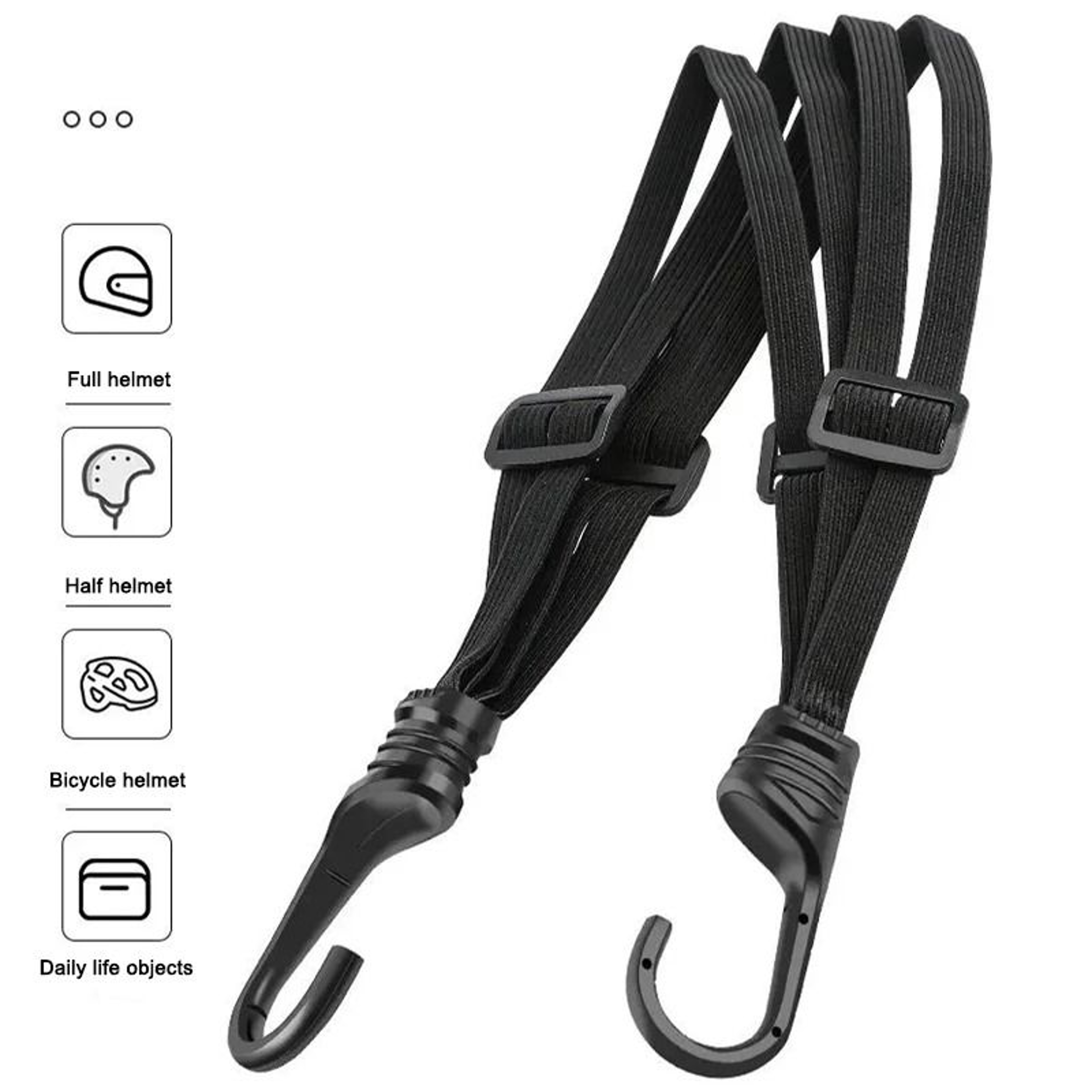 Motorcycle Helmet Strap Elastic Cargo Rope Adjustable Motorcycle Bungee Cord 5