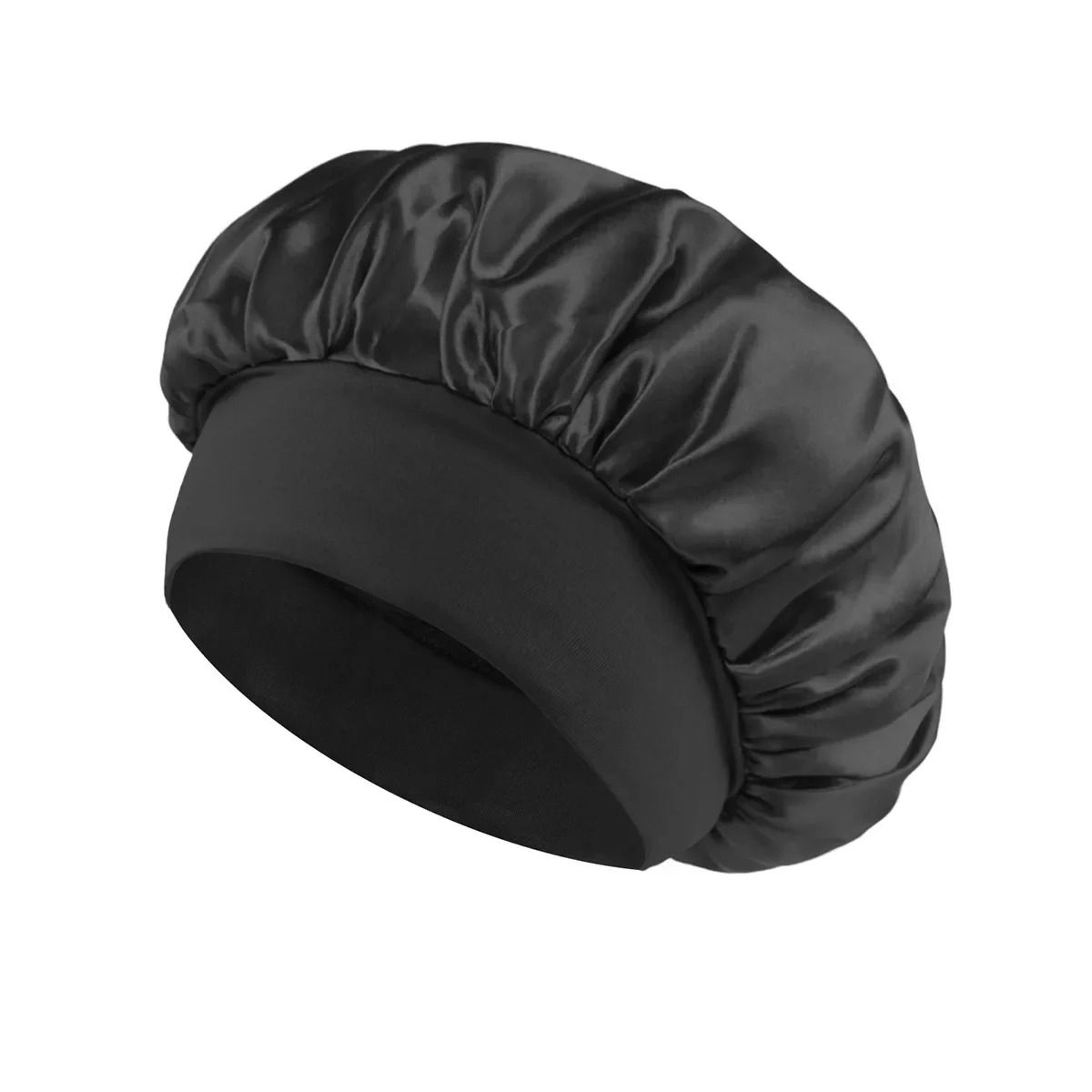 Silk Satin Hair Bonnet For Sleeping Wide Band Protective Sleep Cap For Women 24