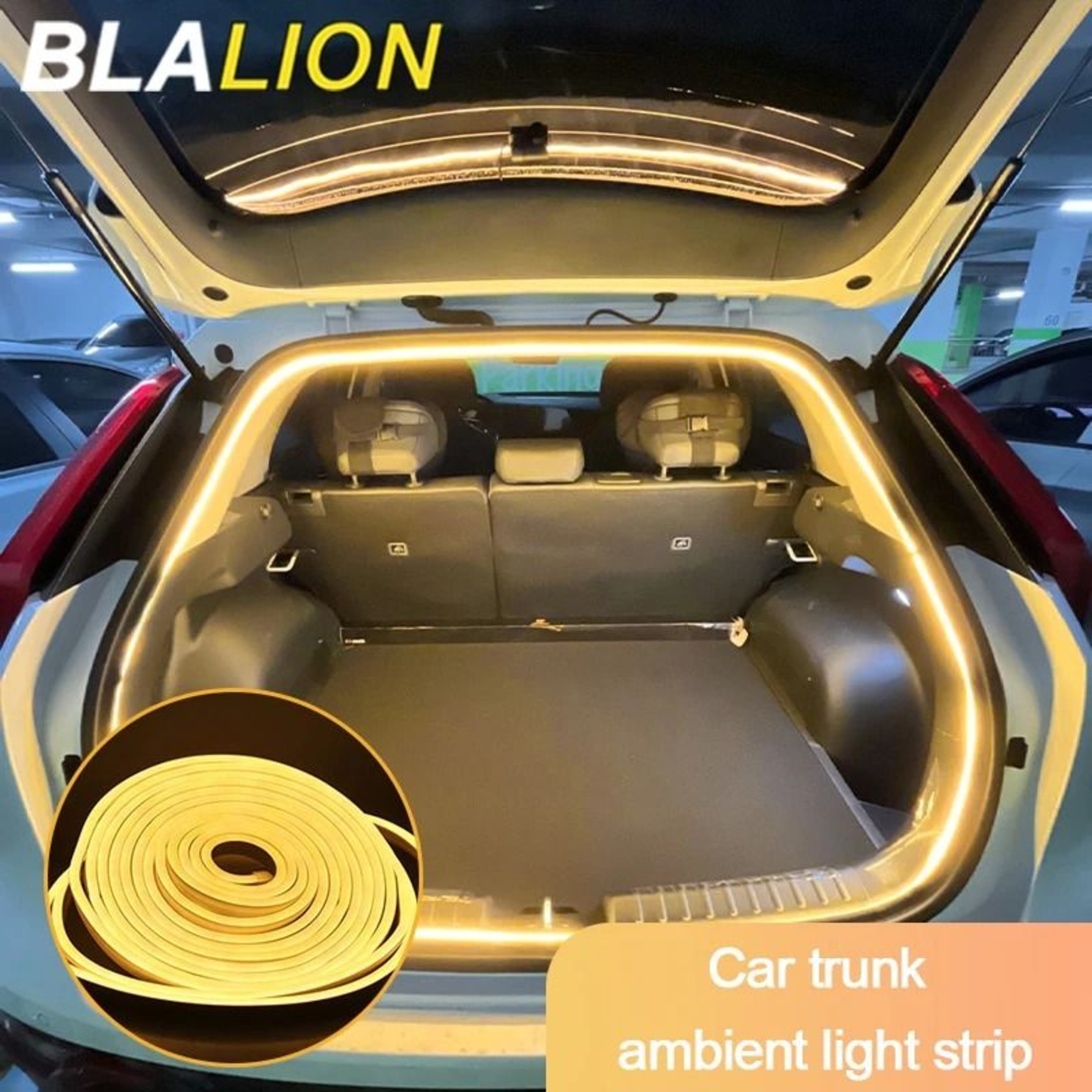 Waterproof LED Strip Ambient Light For Tesla Model 3 Y S Interior And Trunk 9
