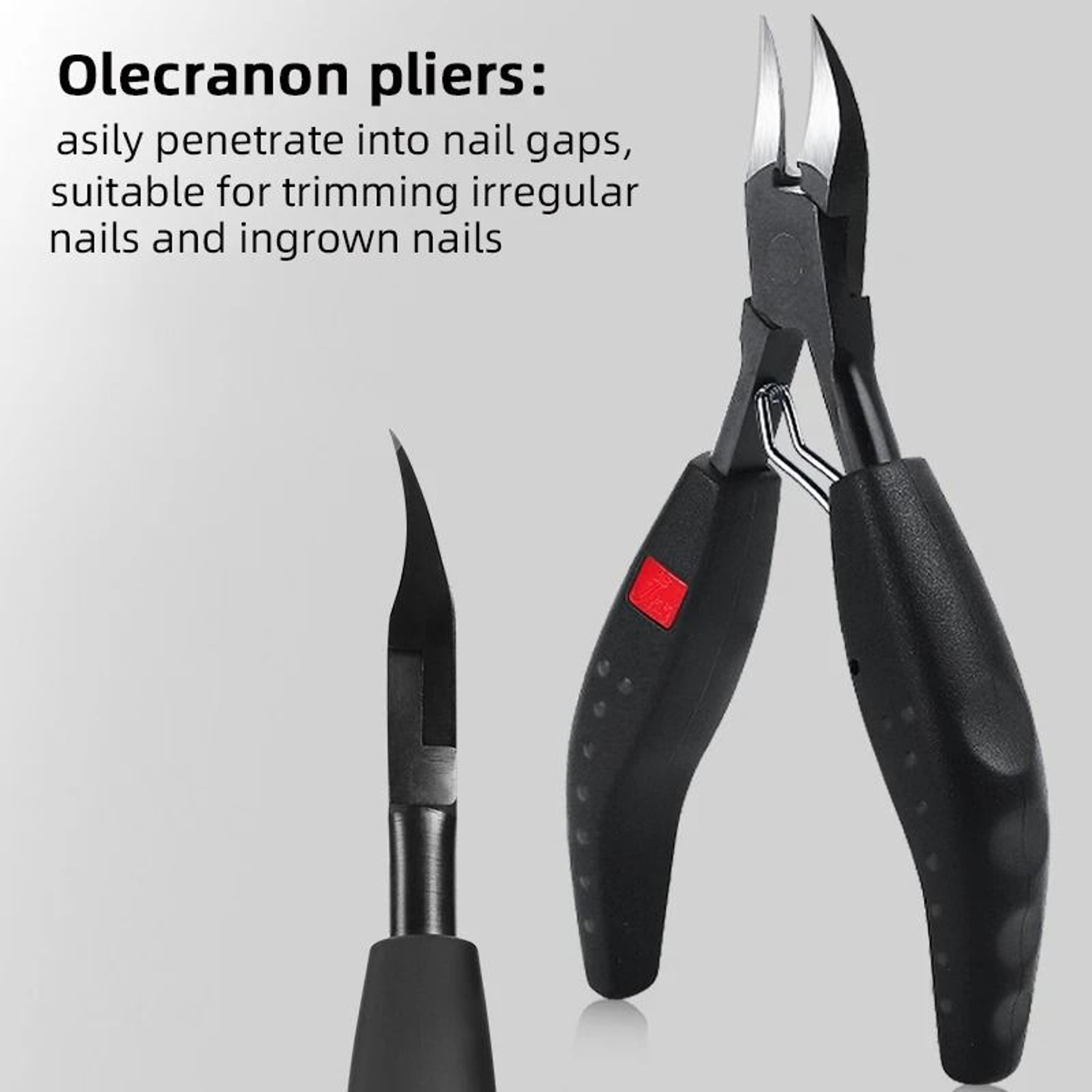 Professional Ingrown Toenail Clippers Stainless Steel Thick Nail Cutter Tool 2