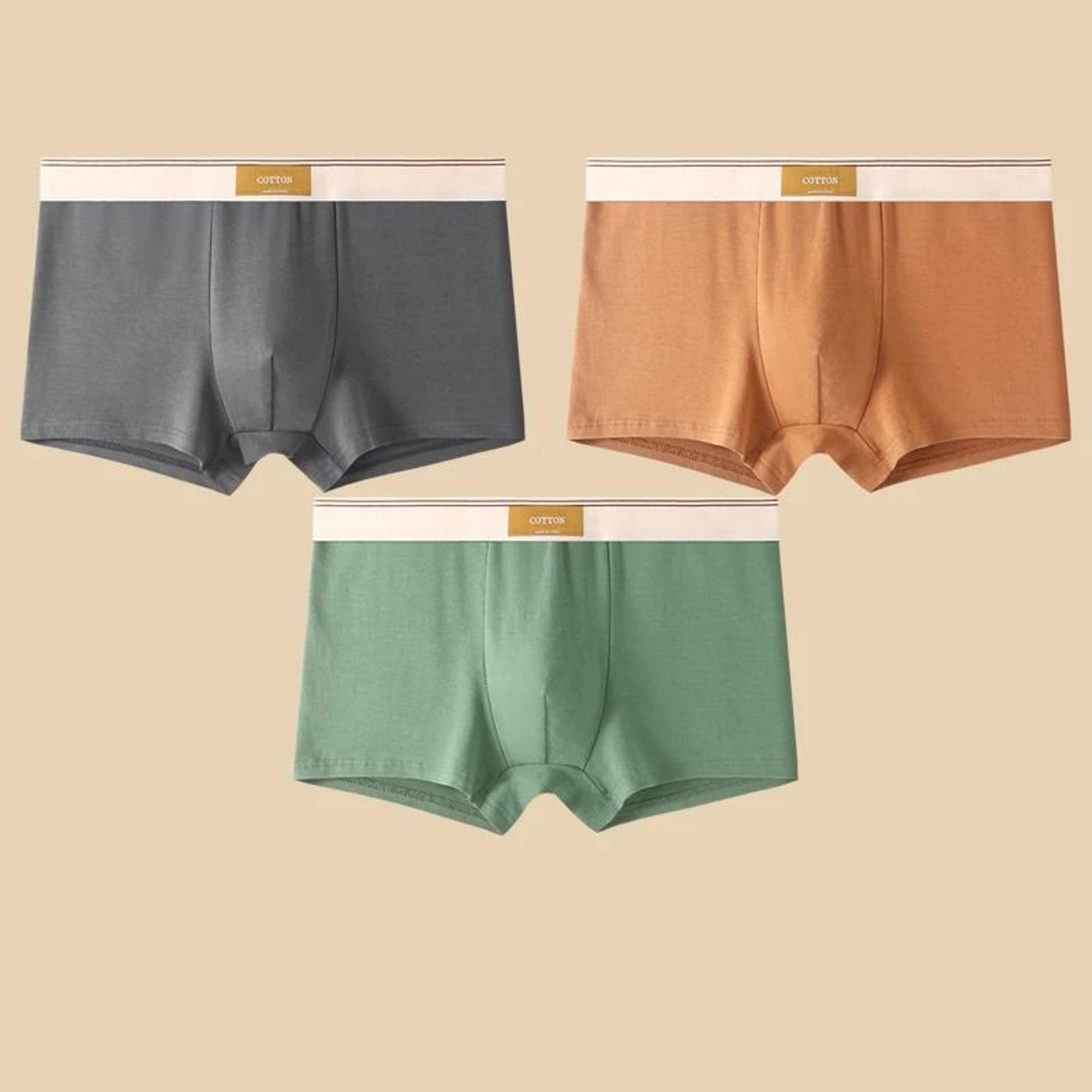 Mens Cotton Boxer Shorts Pack Breathable Comfortable Everyday Underwear Set 10