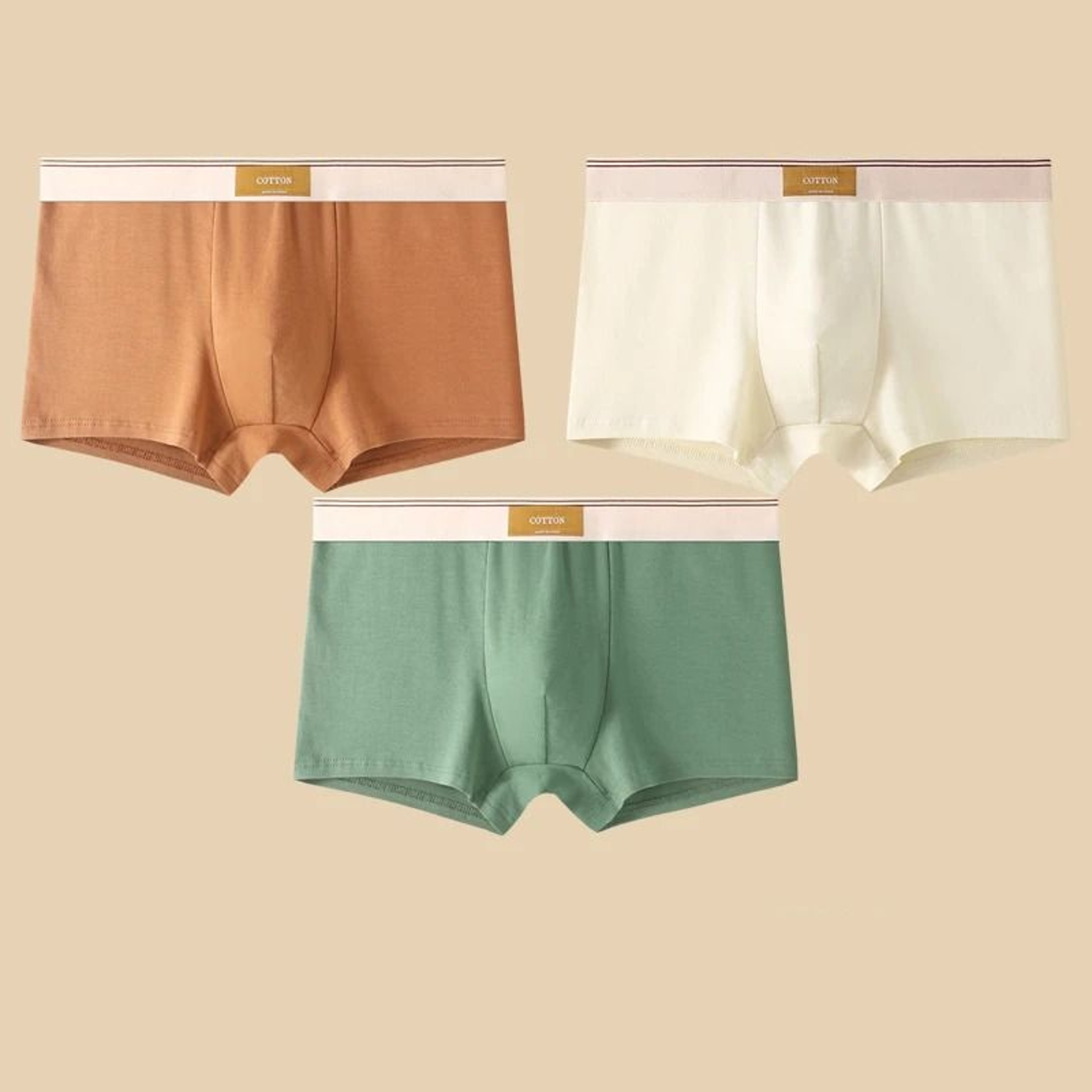 Mens Cotton Boxer Shorts Pack Breathable Comfortable Everyday Underwear Set 6