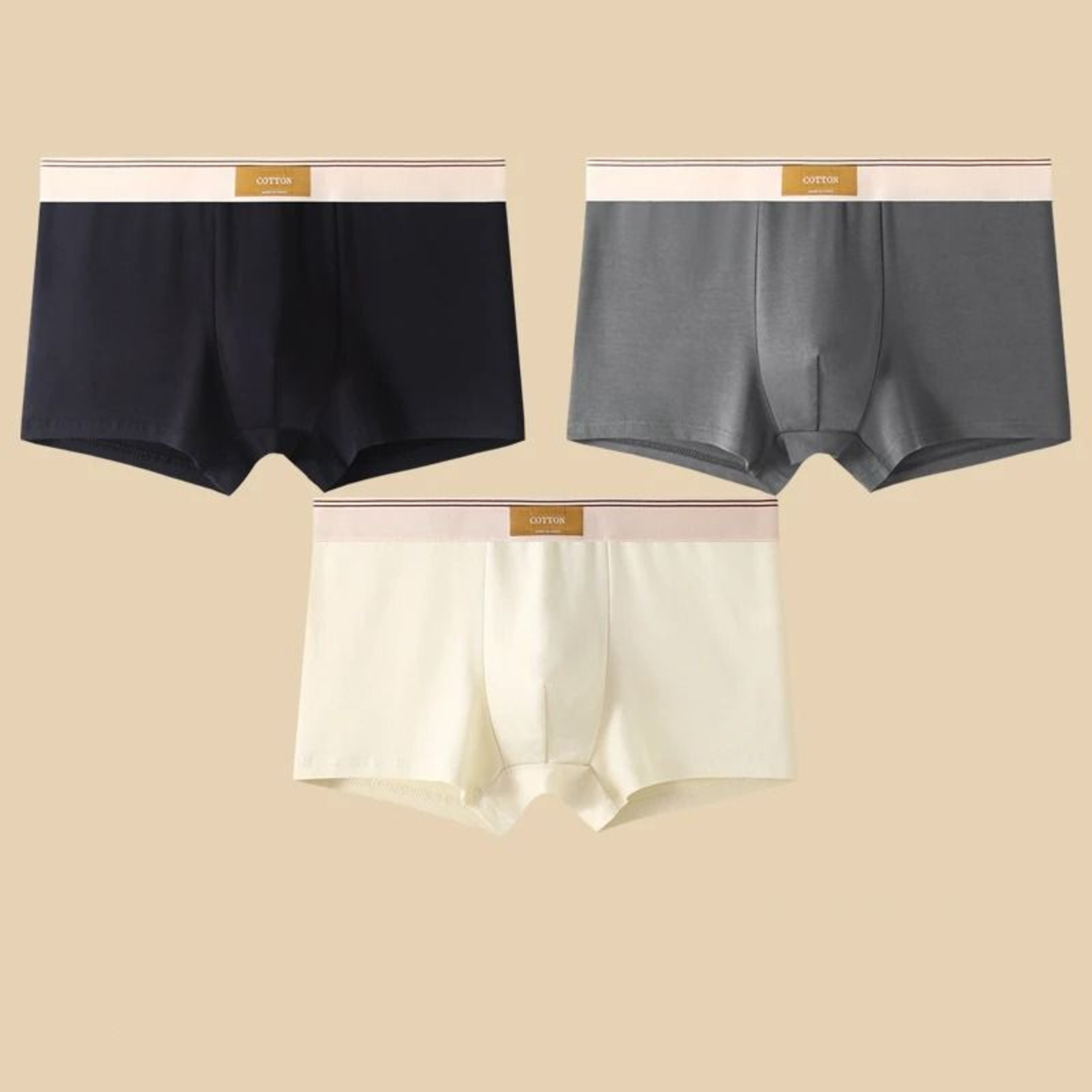 Mens Cotton Boxer Shorts Pack Breathable Comfortable Everyday Underwear Set 7
