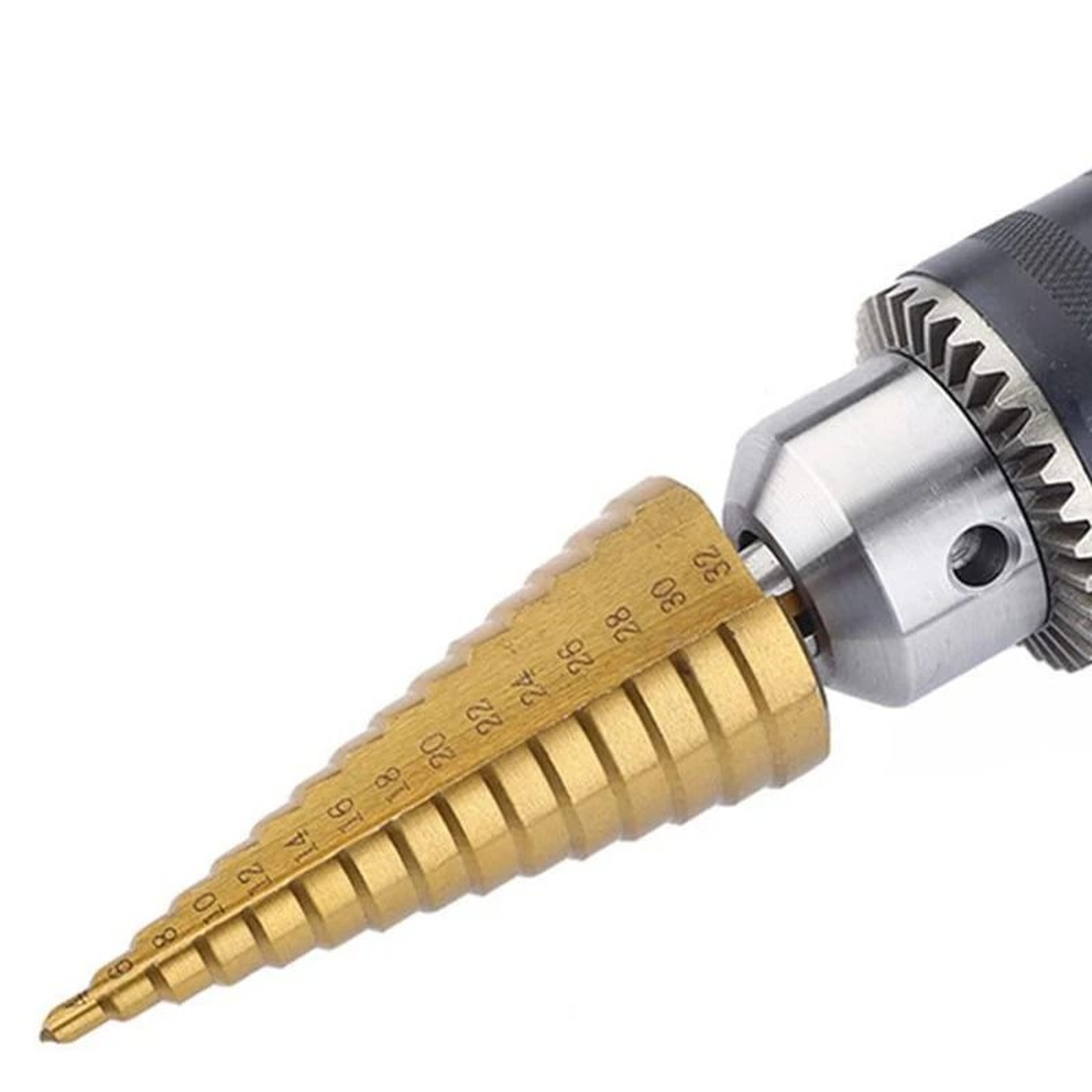 Titanium Coated Step Drill Bit Cone Drill Bit For Metal Wood Hole Enlarging Tool 8