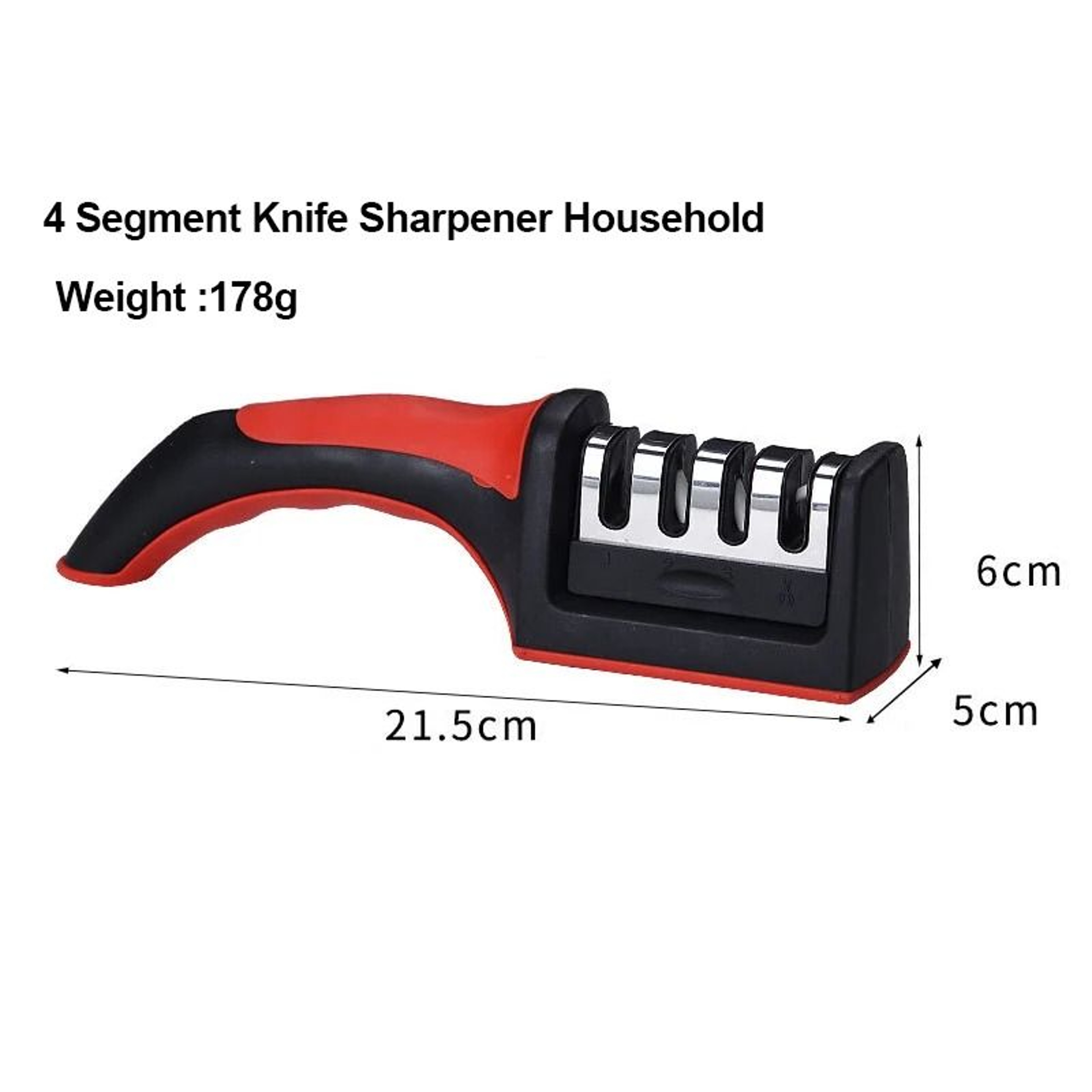 Kitchen Knife Sharpener Multi Stage Manual Knife Sharpening Tool For Home Use 4