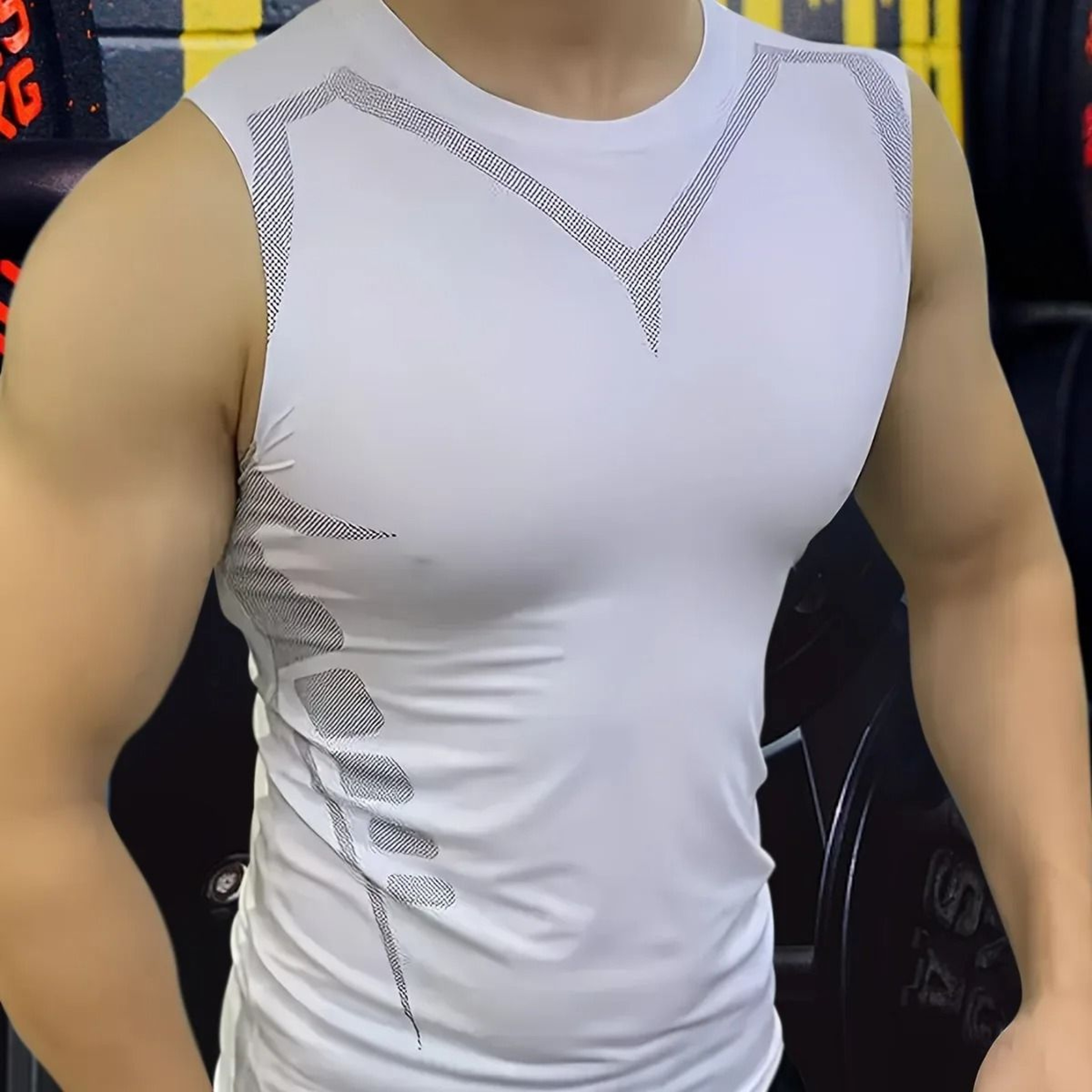 FlexCore Mens Compression Tank Top Quick Dry Gym Sleeveless Workout Shirt 9