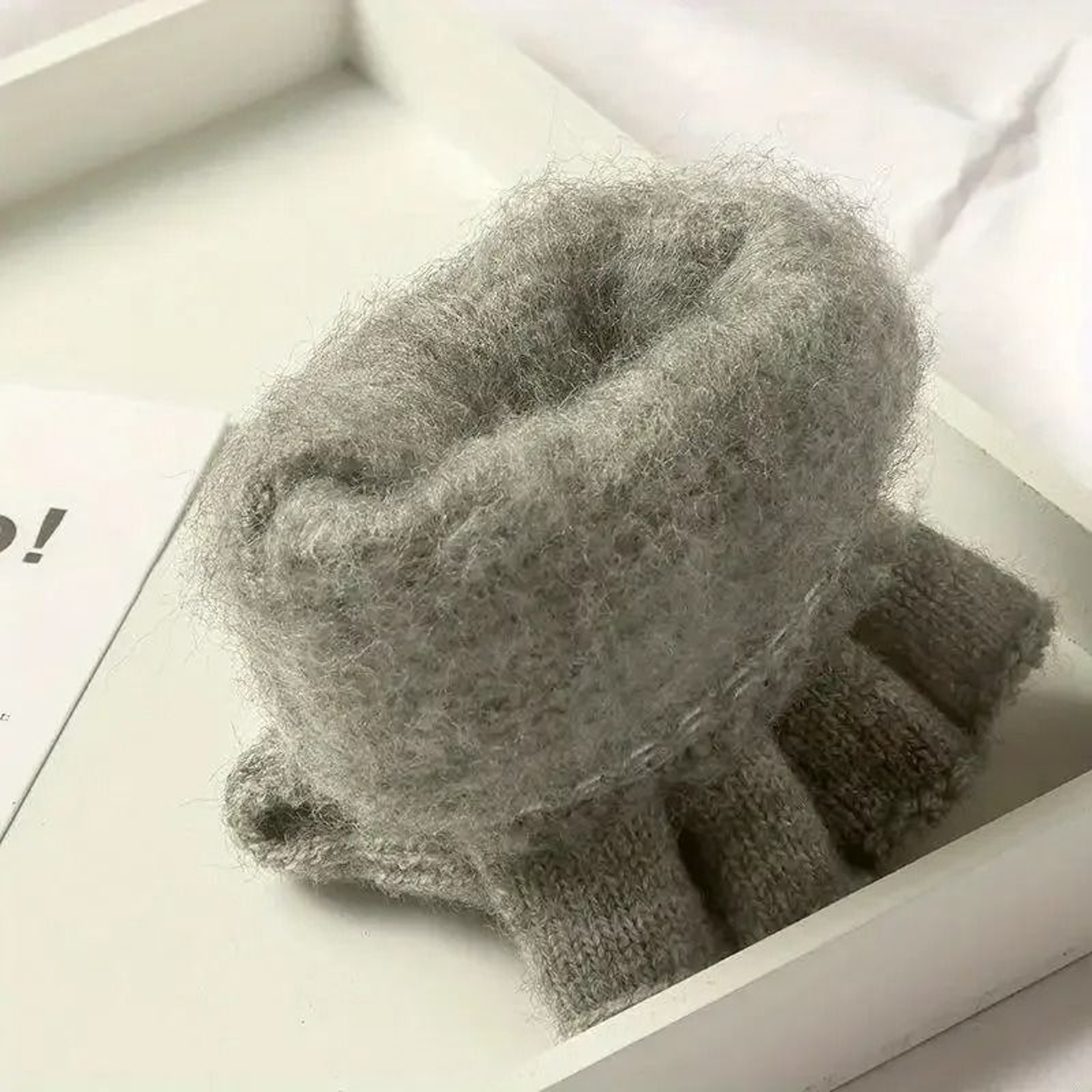 CozyTouch Fingerless Gloves Winter Warm Knitted Touch Screen Half Finger Gloves 7