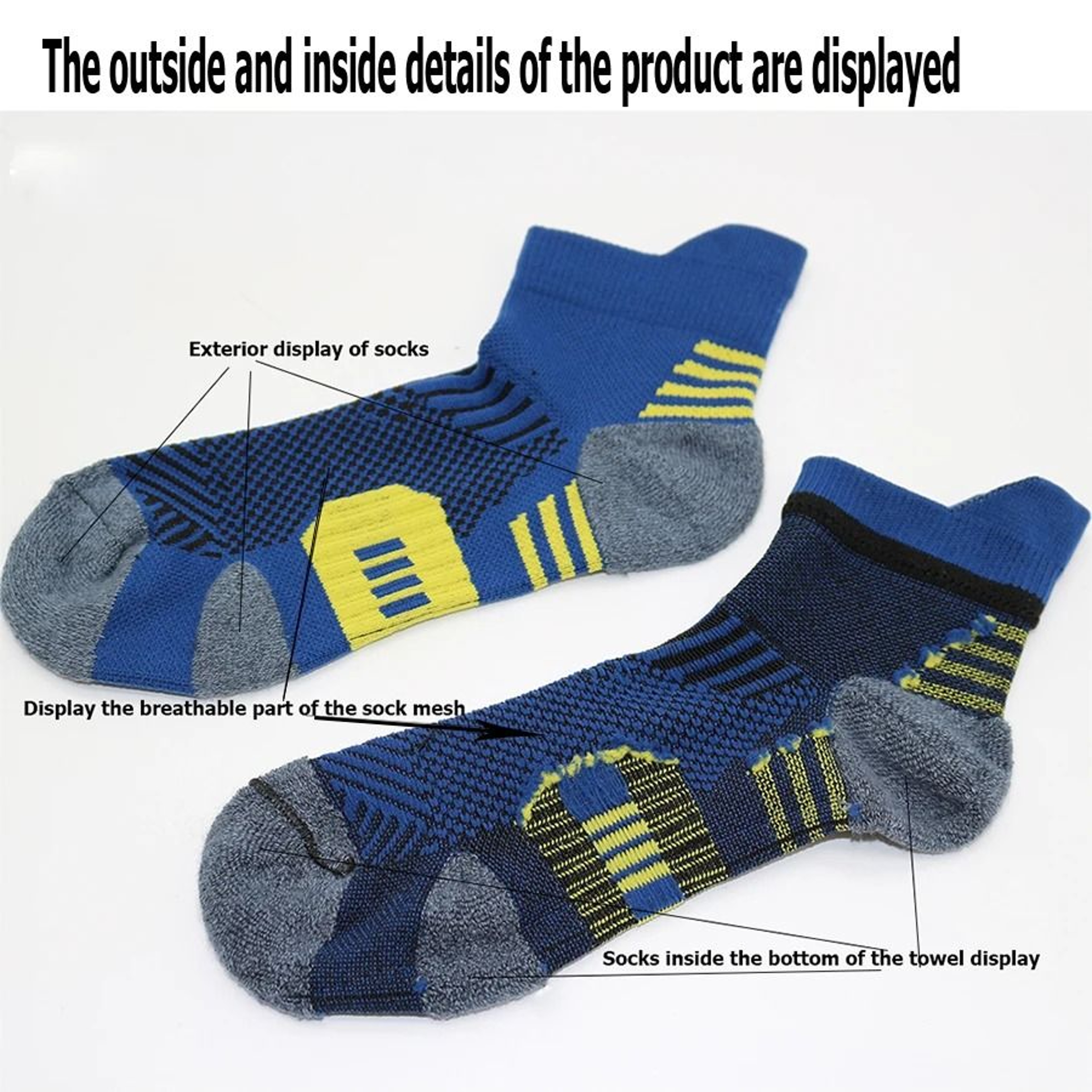 ProGrip Non Slip Sports Socks Quick Dry Running And Training Socks Set 10