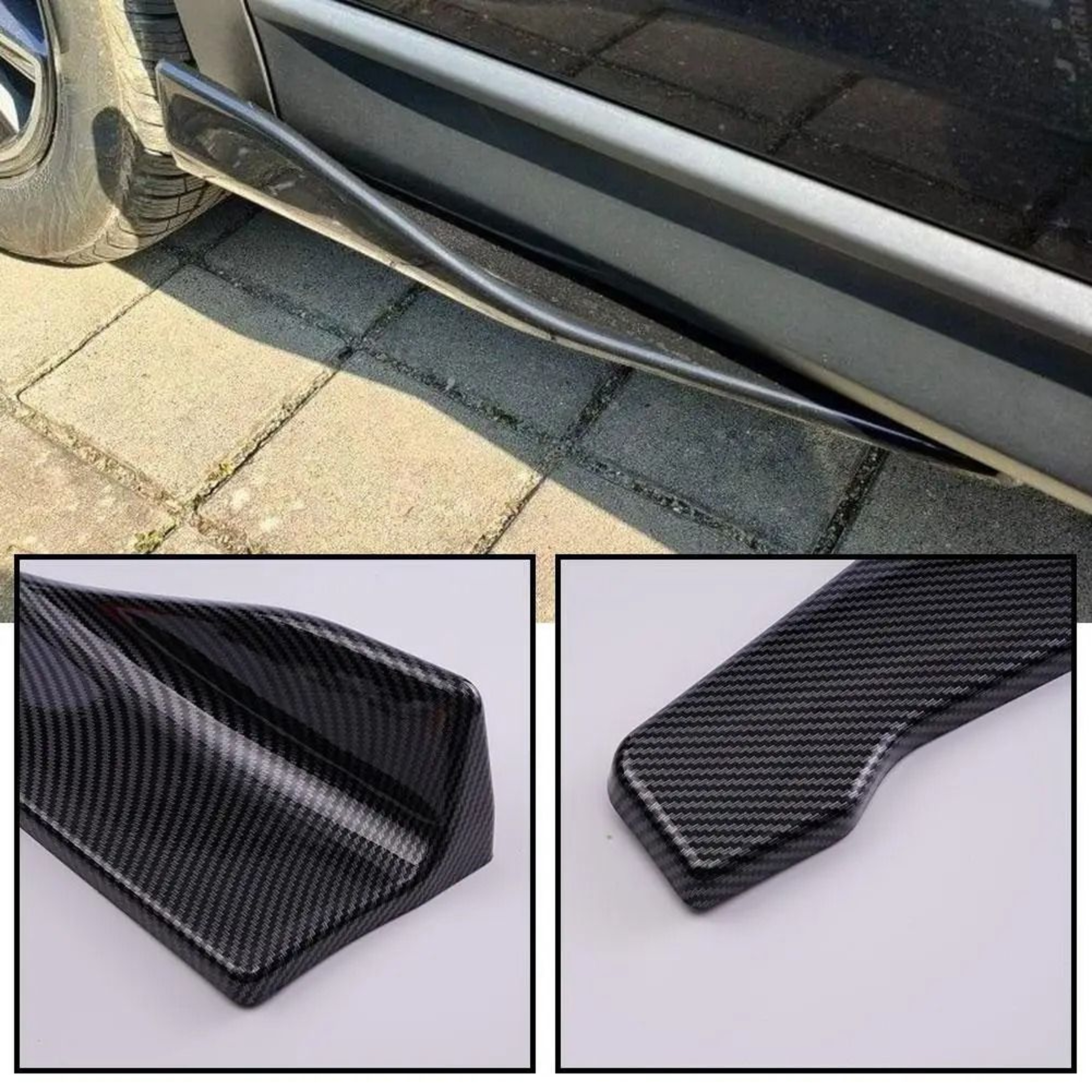 Universal Car Bumper Protector Lip Spoiler Scratch Guard Strip 48cm 6
